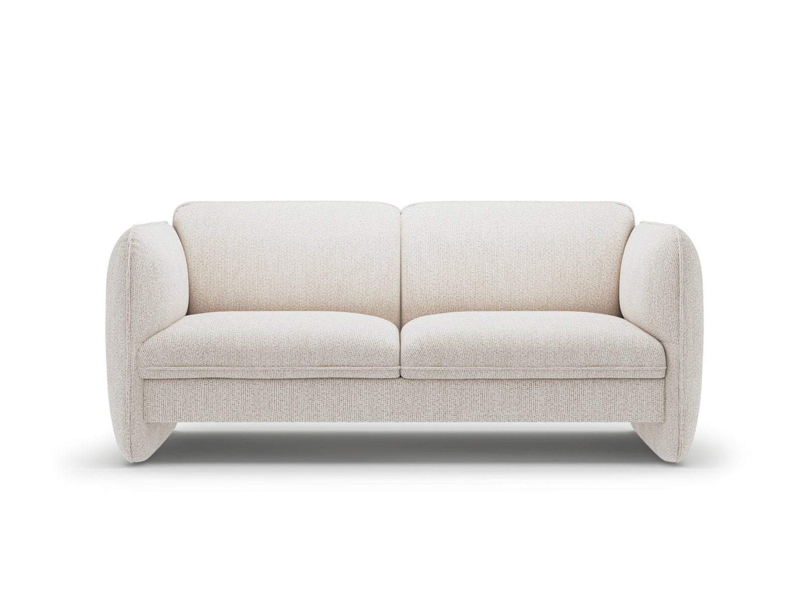 Sofa 2-Sitzer GEORGIA hellbeige Chenille