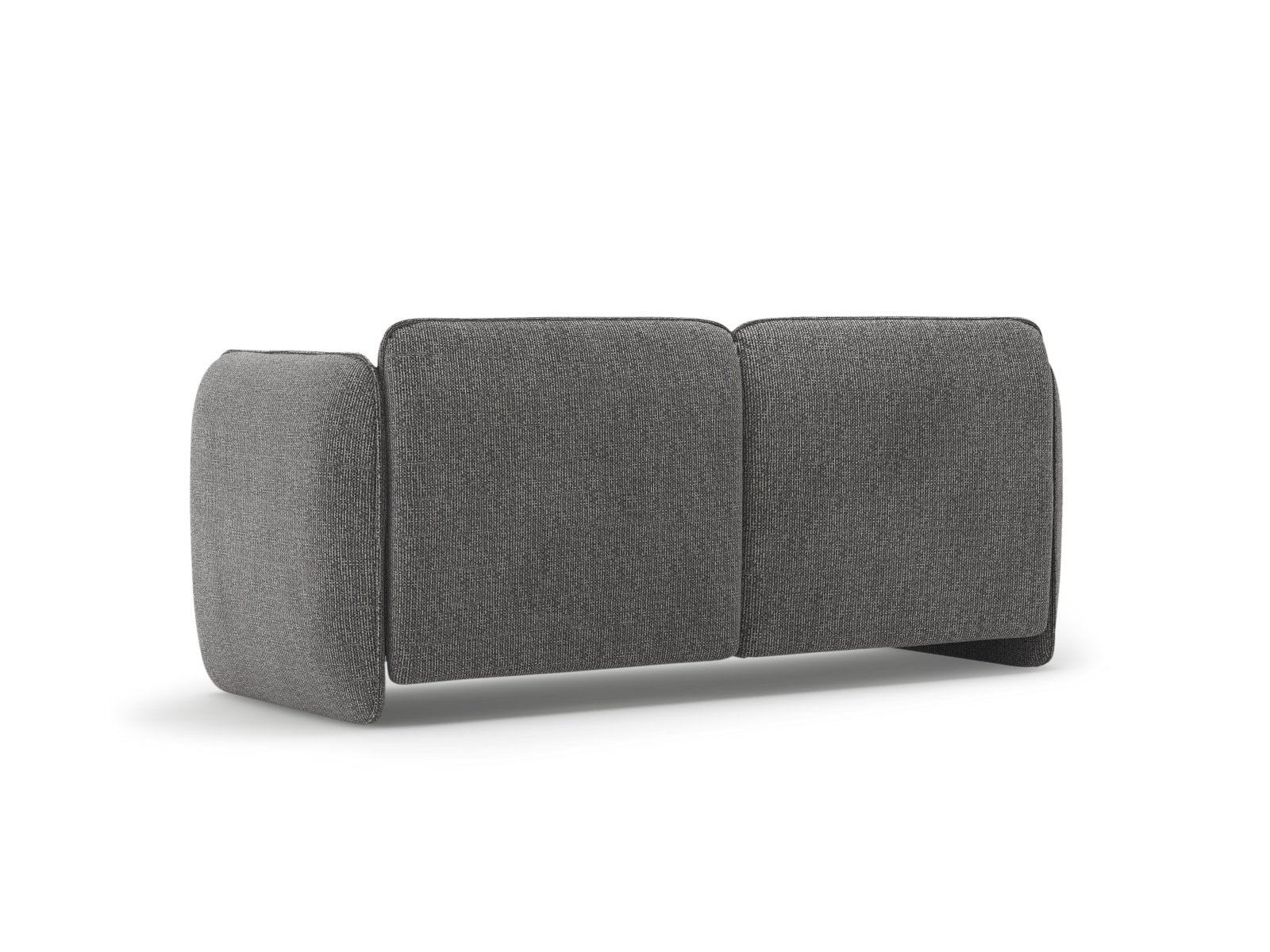 2-seater Sofa GEORGIA dark gray chenille