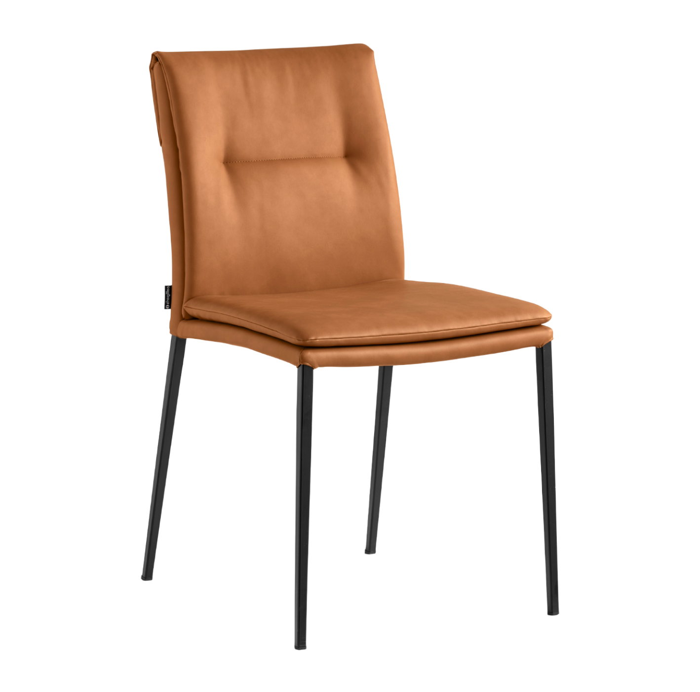 CARMEN LARGE upholstered chair with a black base