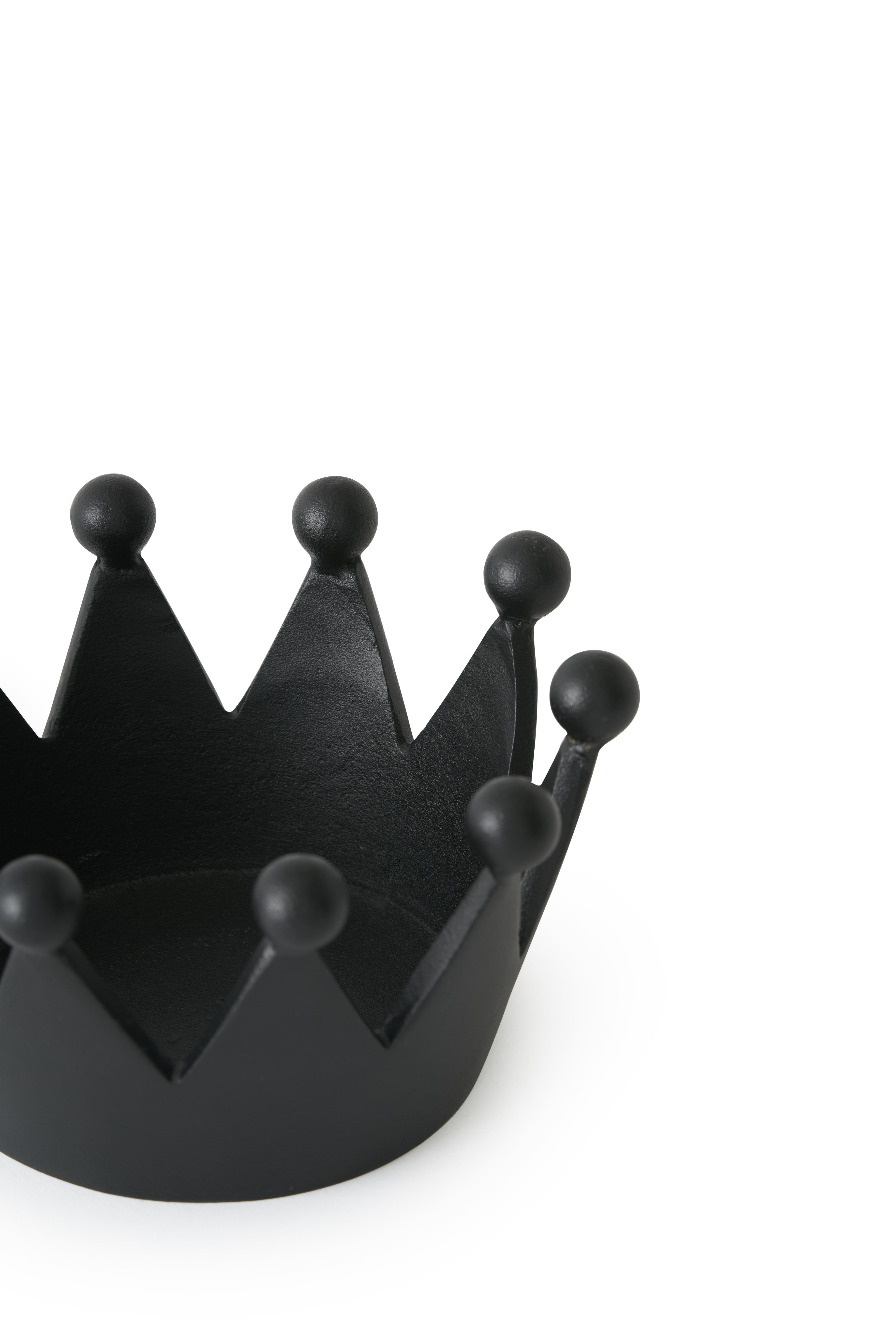 CAST CROWN Black Decoration