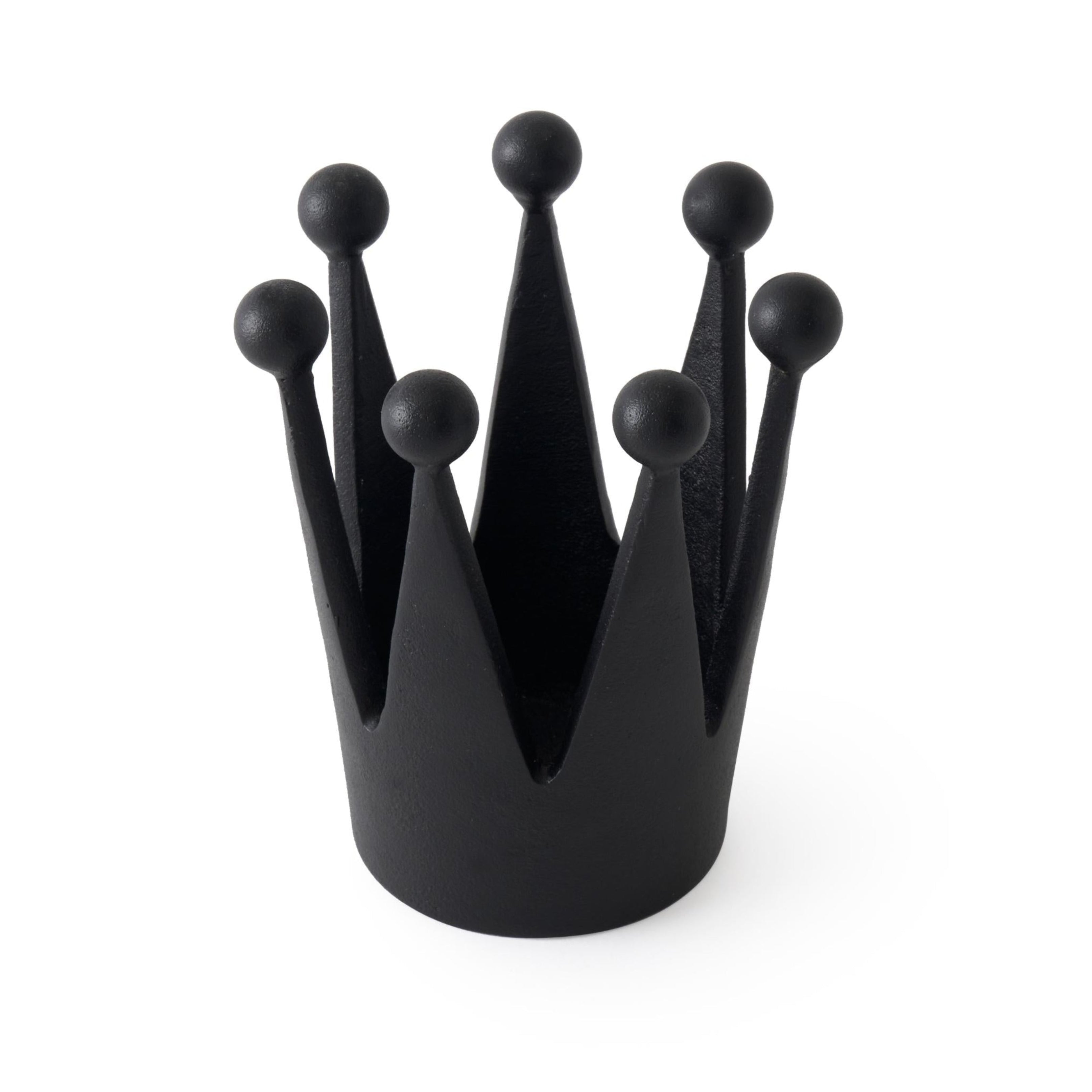 CAST CROWN Black Decoration