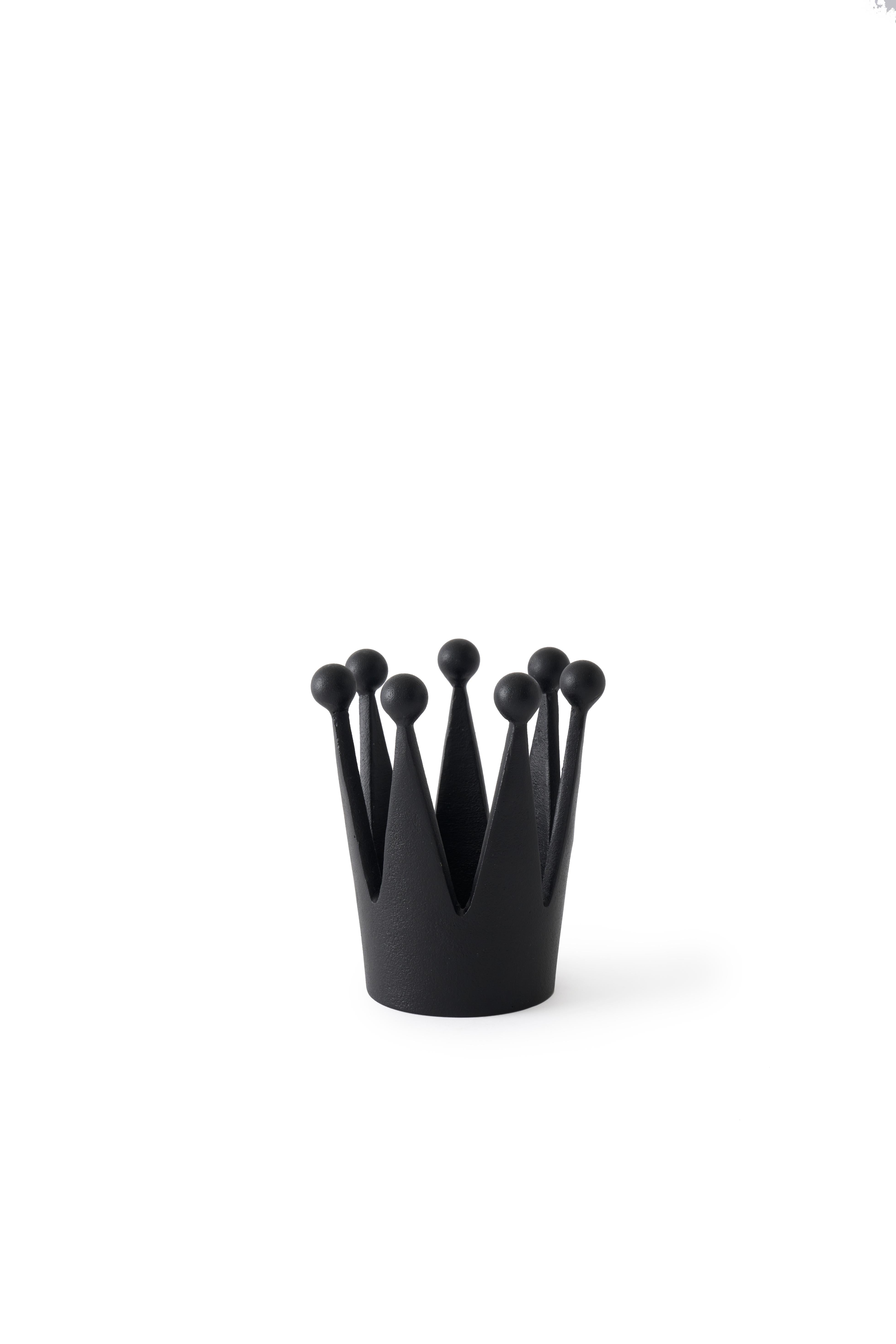 CAST CROWN Black Decoration