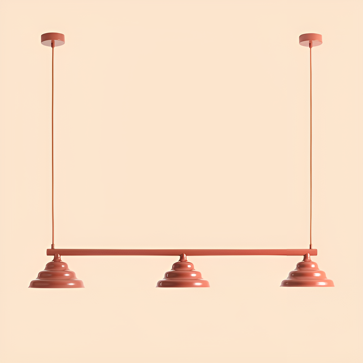 Hanging lamp wave brick