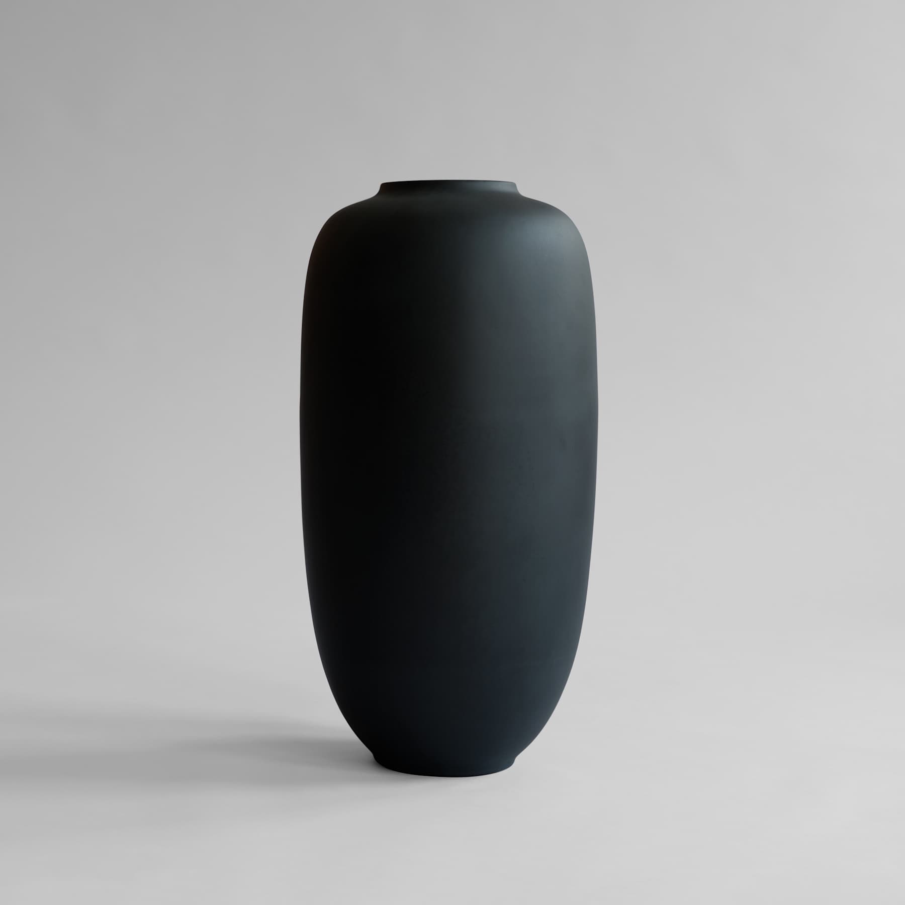 SUNAO SLIM Vase schwarze Keramik