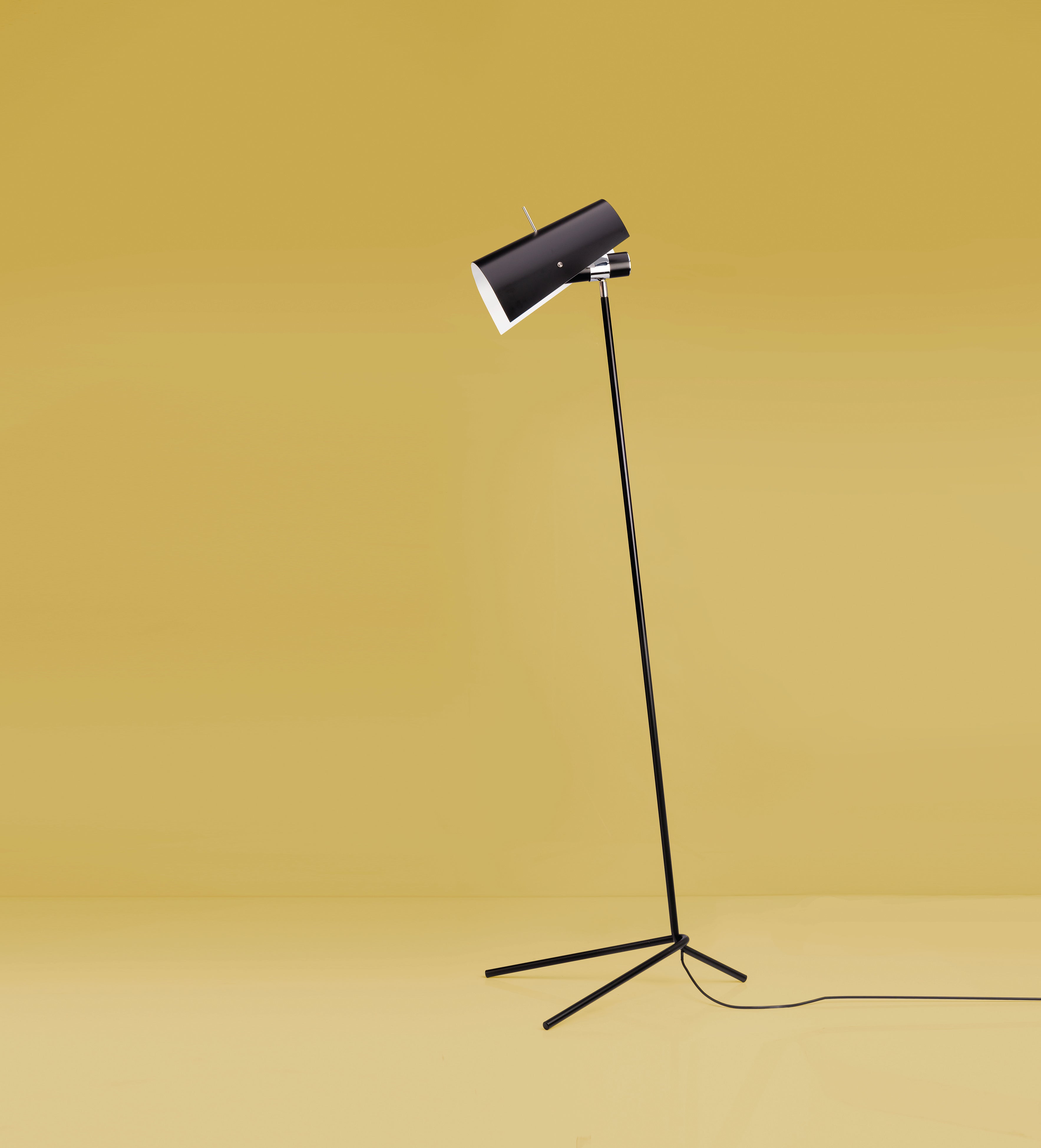 Stehlampe zum Lesen CLARITAS schwarz
