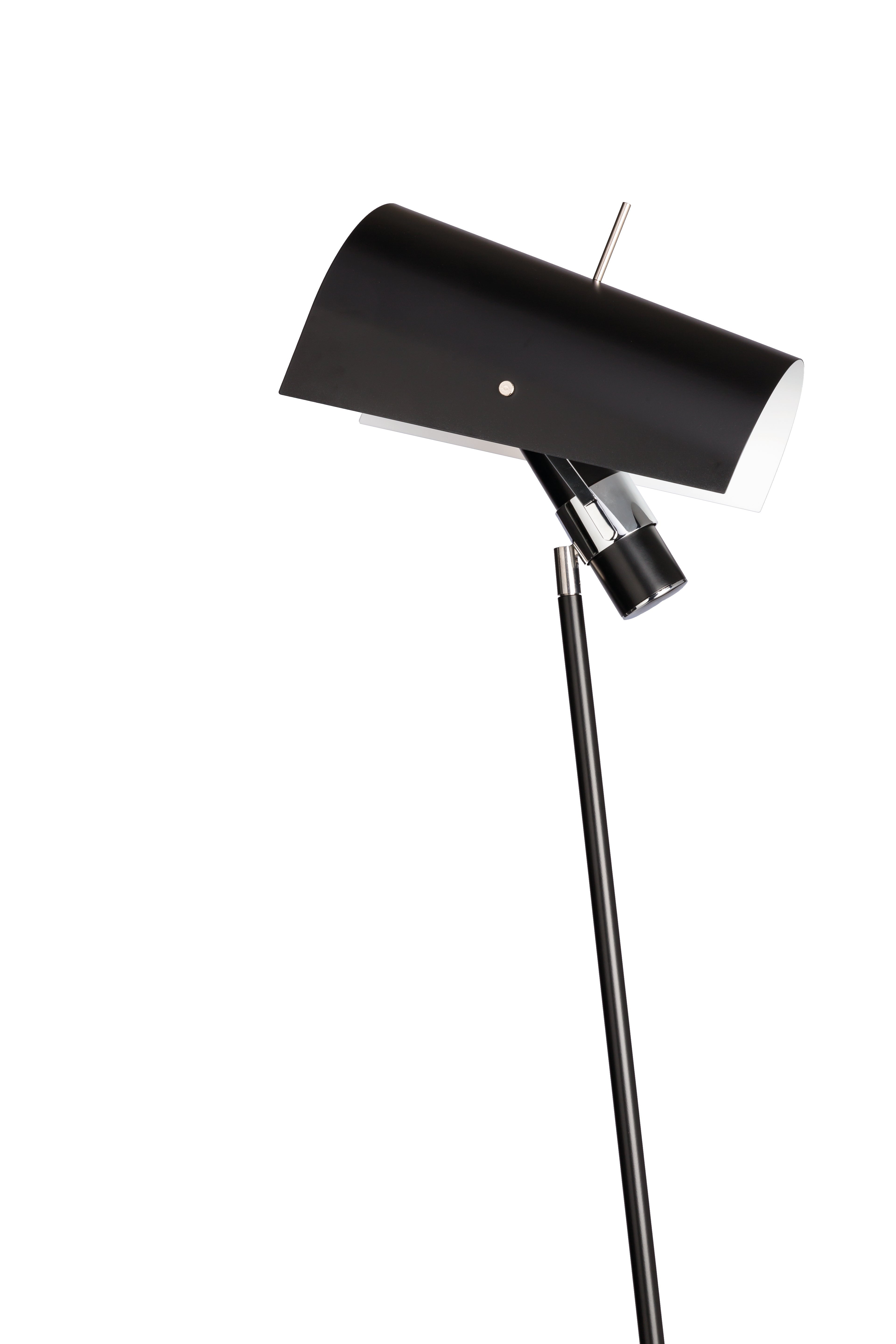 Stehlampe zum Lesen CLARITAS schwarz
