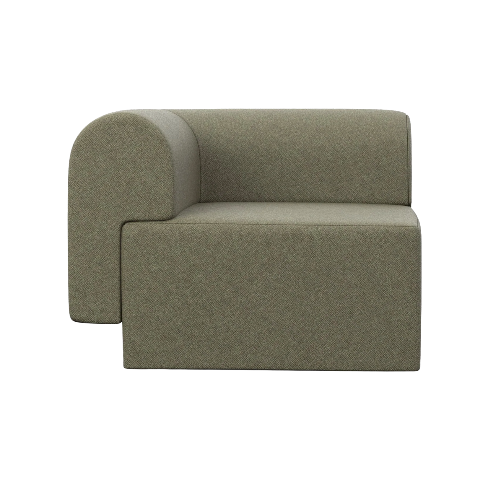 Modulares Sofa TORI - grünes Eckmodul