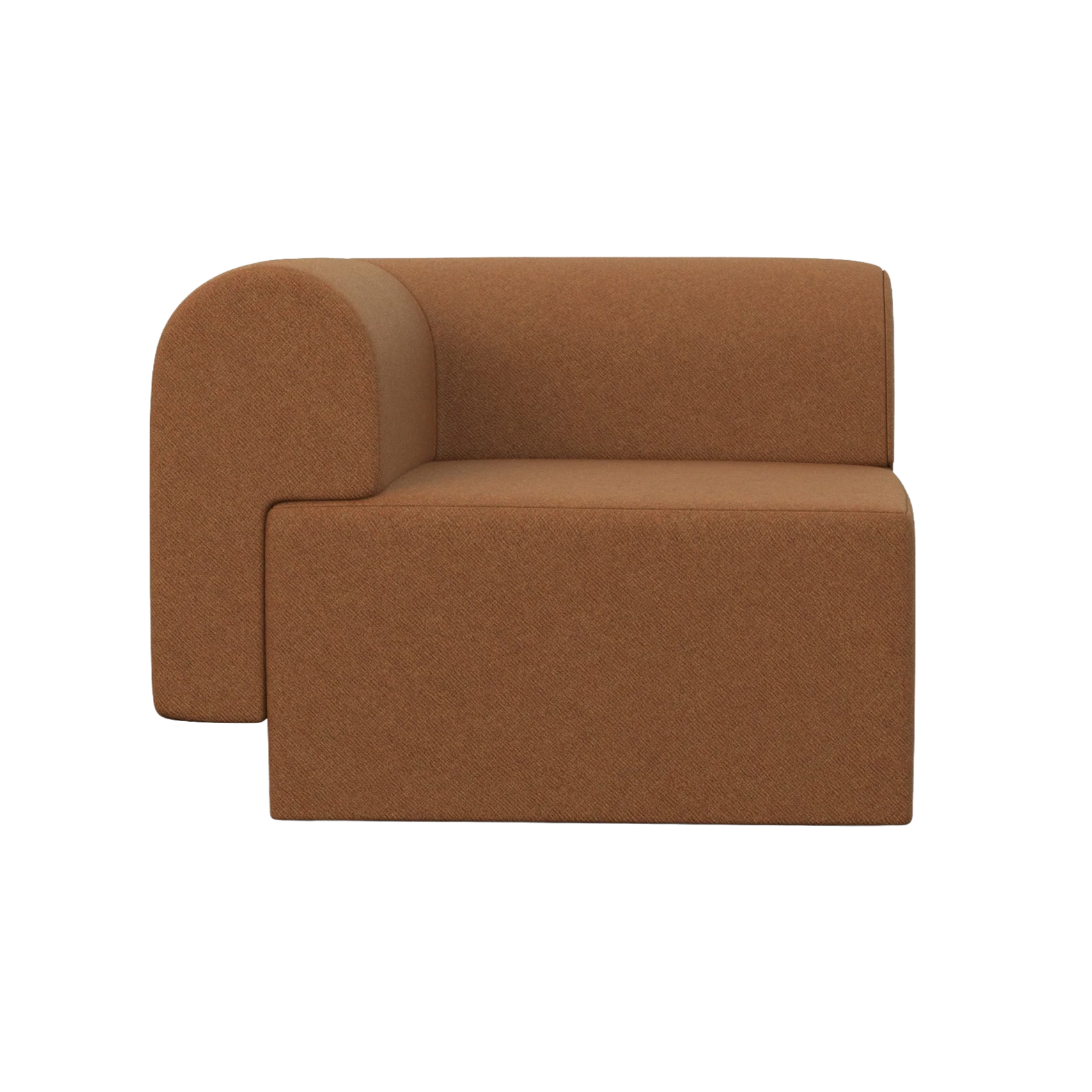 Modulsofa TORI - Eckmodul rostrot