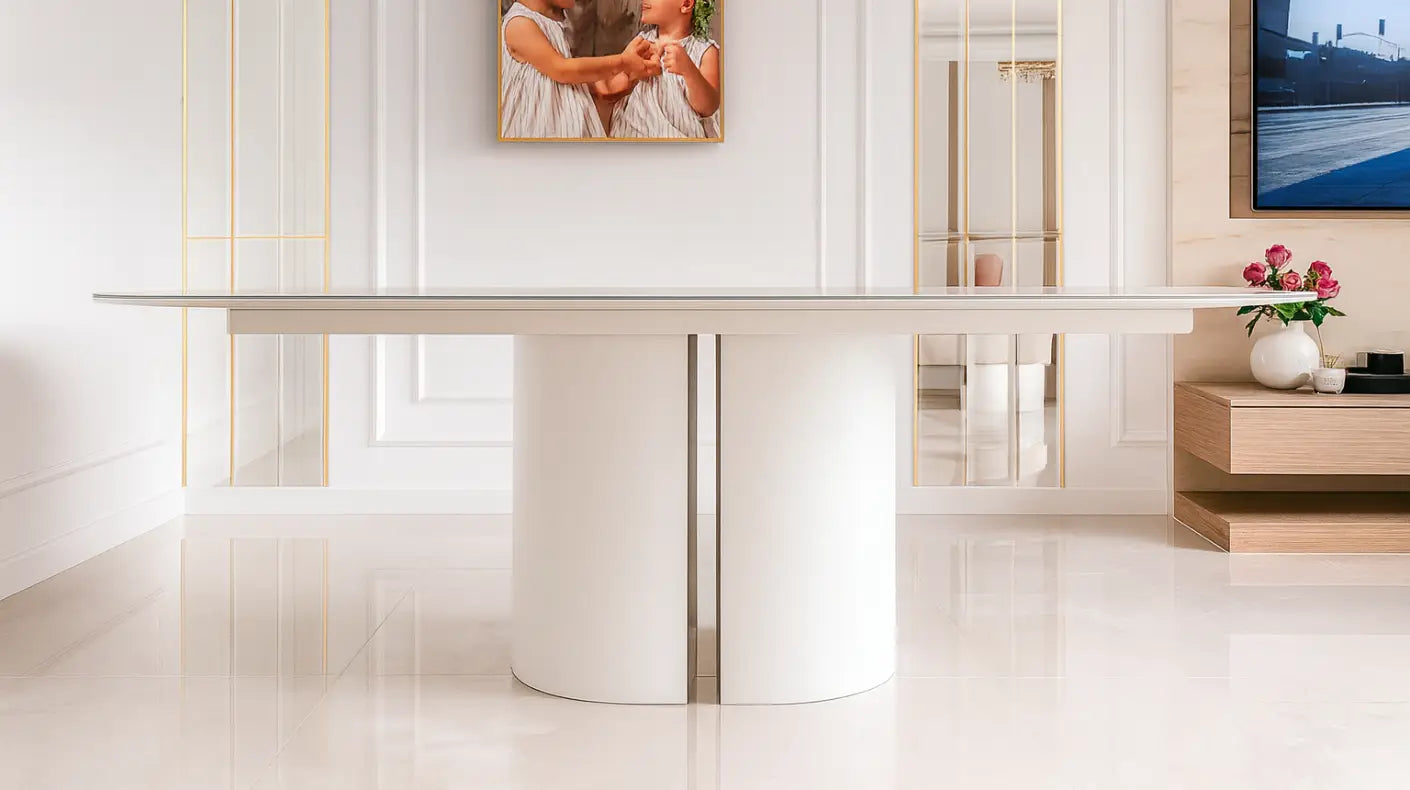 Tisch CRESCENDO aus Quarzkomposit