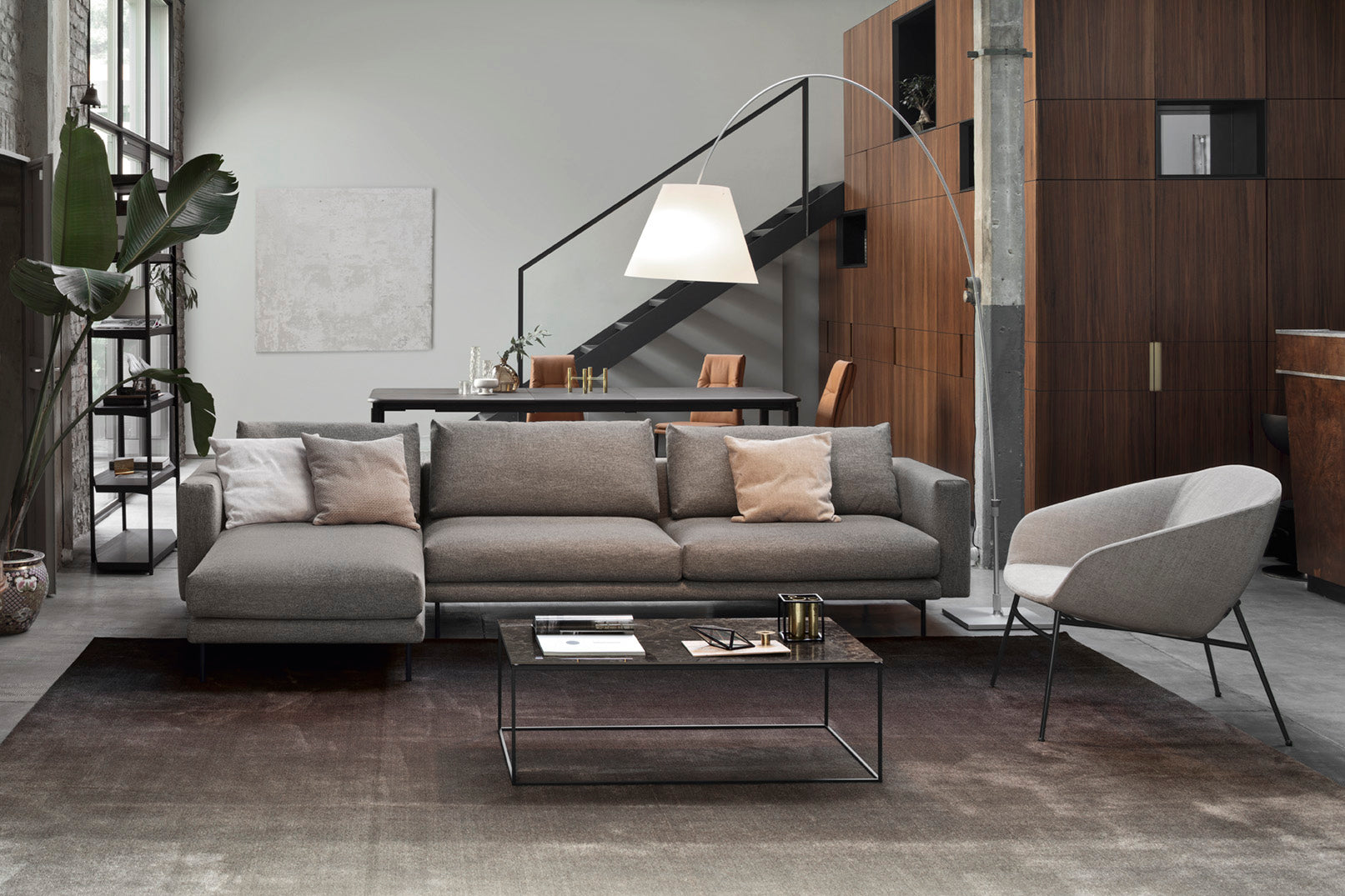 Right-sided upholstered corner sofa ROD