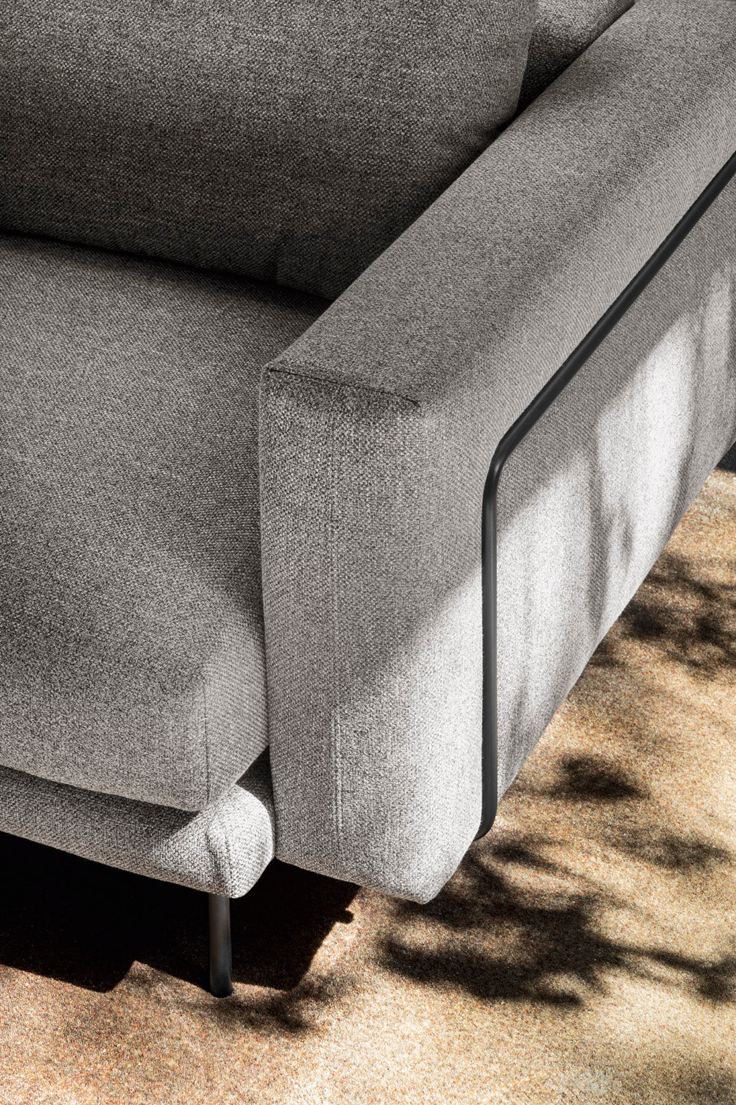 Right-sided upholstered corner sofa ROD