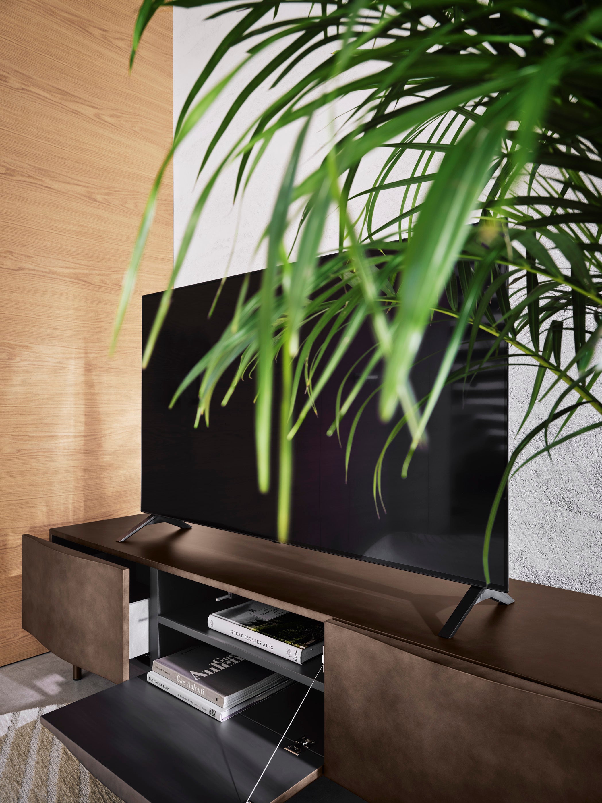 Fernsehschrank SINUOSA beige