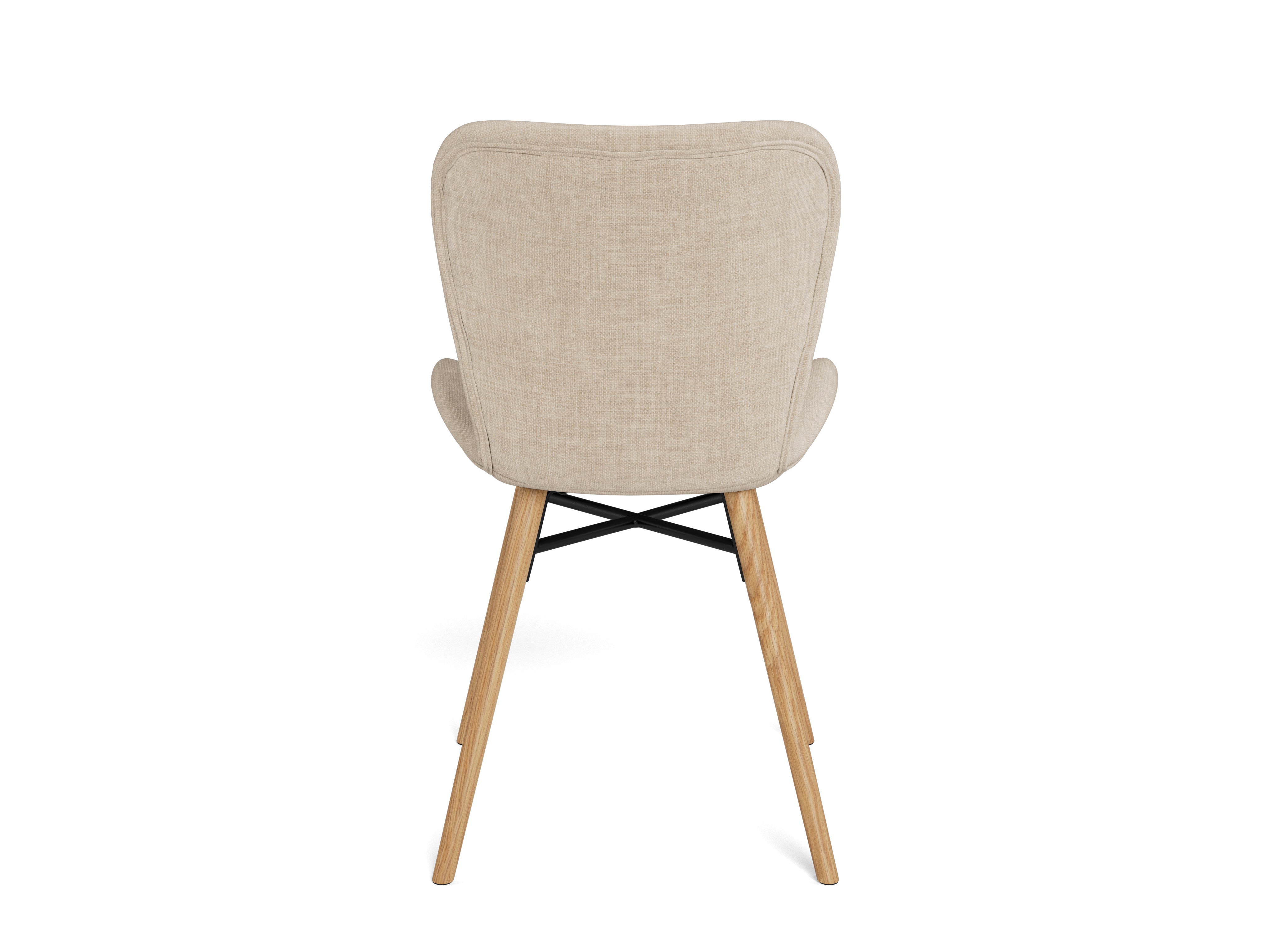 Batilda sand chair with a wooden base