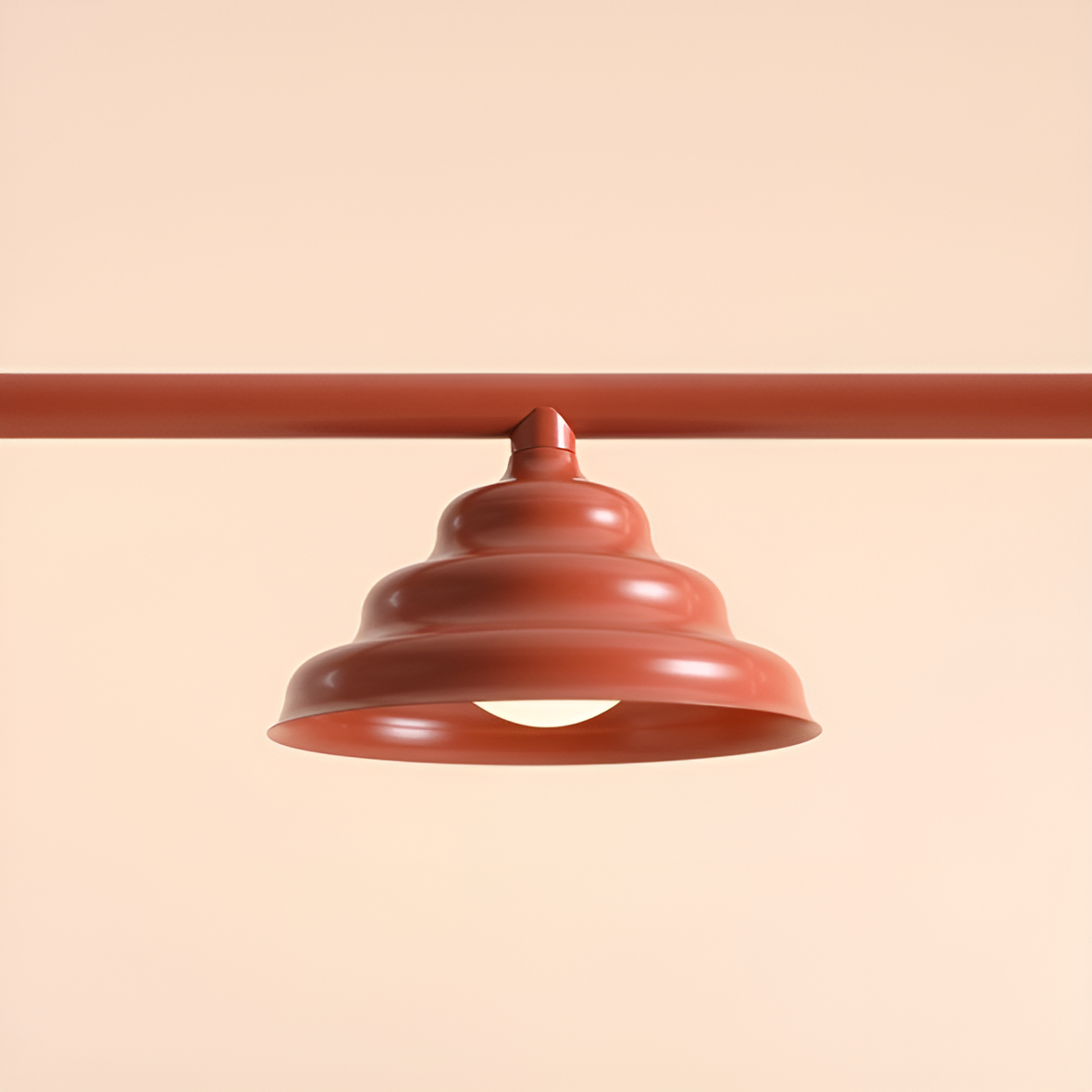 Hanging lamp wave brick