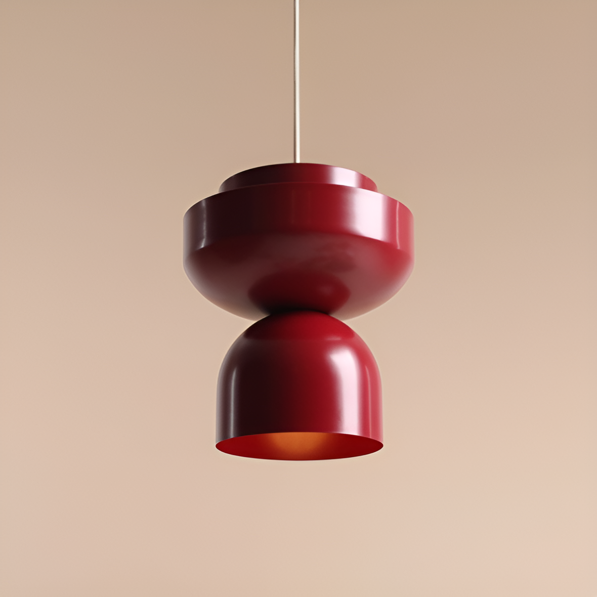 Hanging lamp burgundy