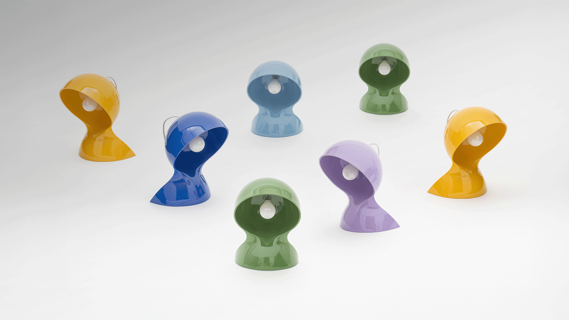 Tischlampe DALÙ lila