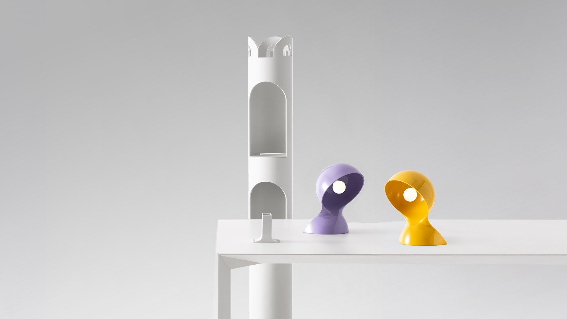 Tischlampe DALÙ lila