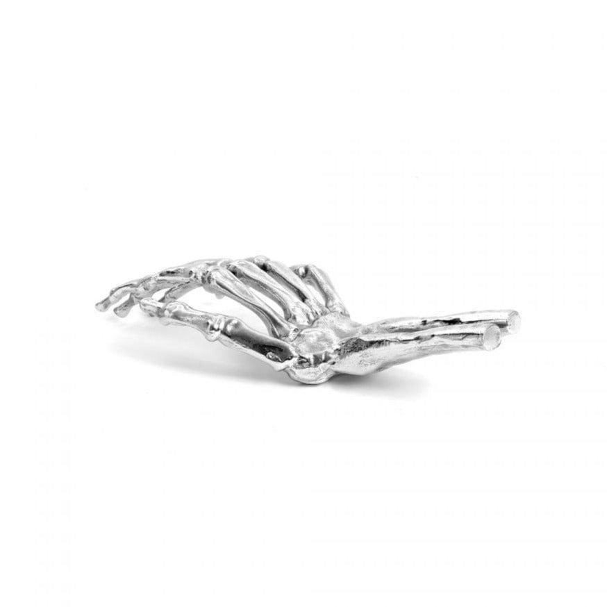 Dekoracja WUNDERKAMMER SKELETON HAND srebrny Seletti Eye on Design