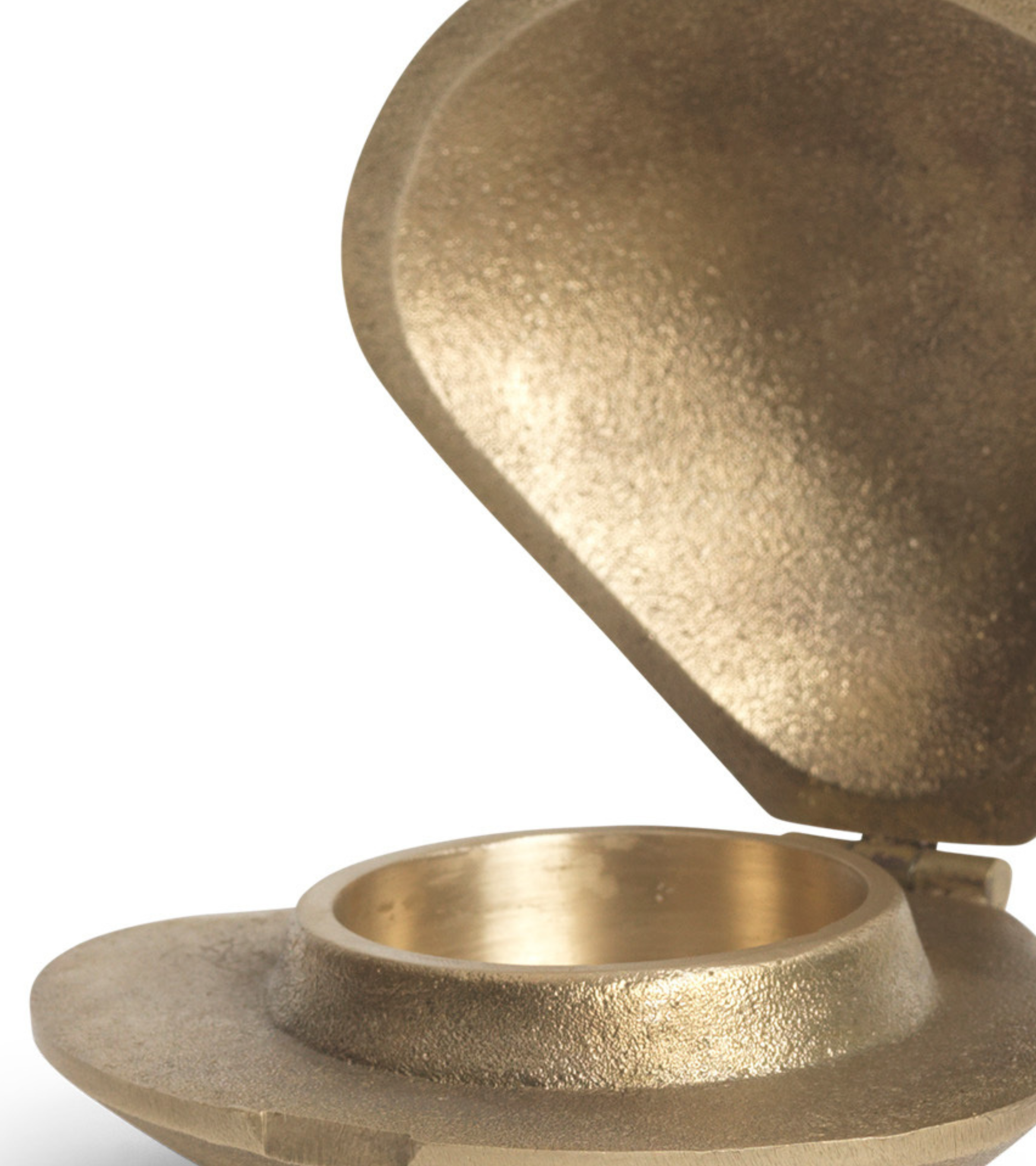 CLAM brass candlestick