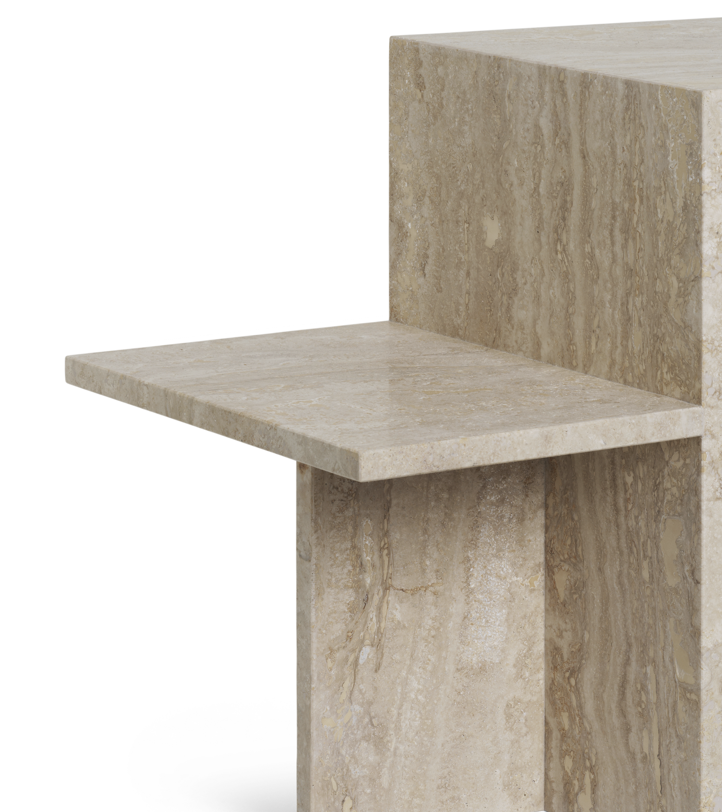 DISTINCT Beistelltisch aus Sandtravertin