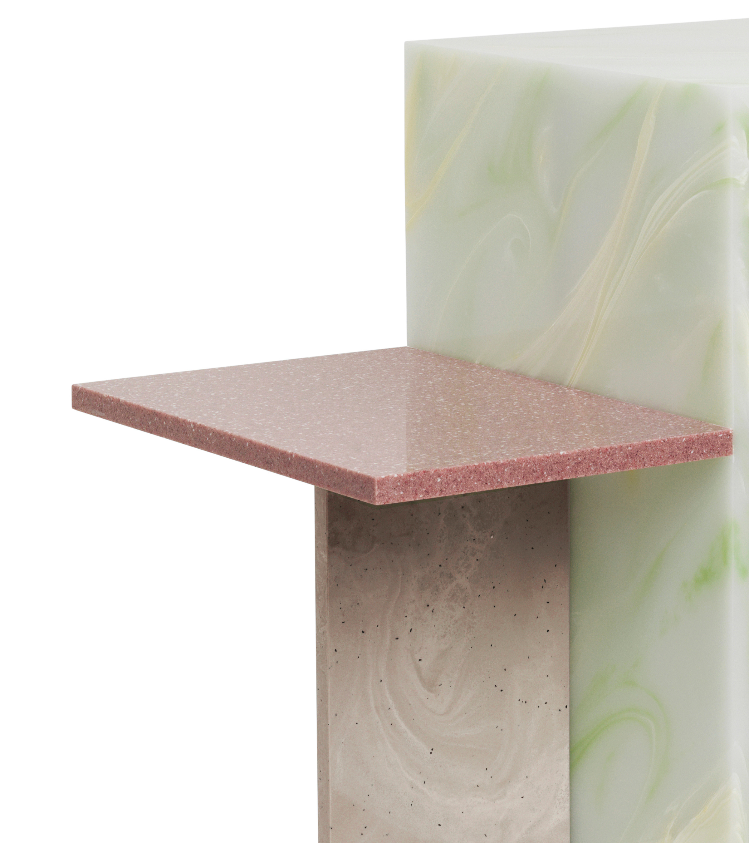 DISTINCT Beistelltisch aus Acrylstein