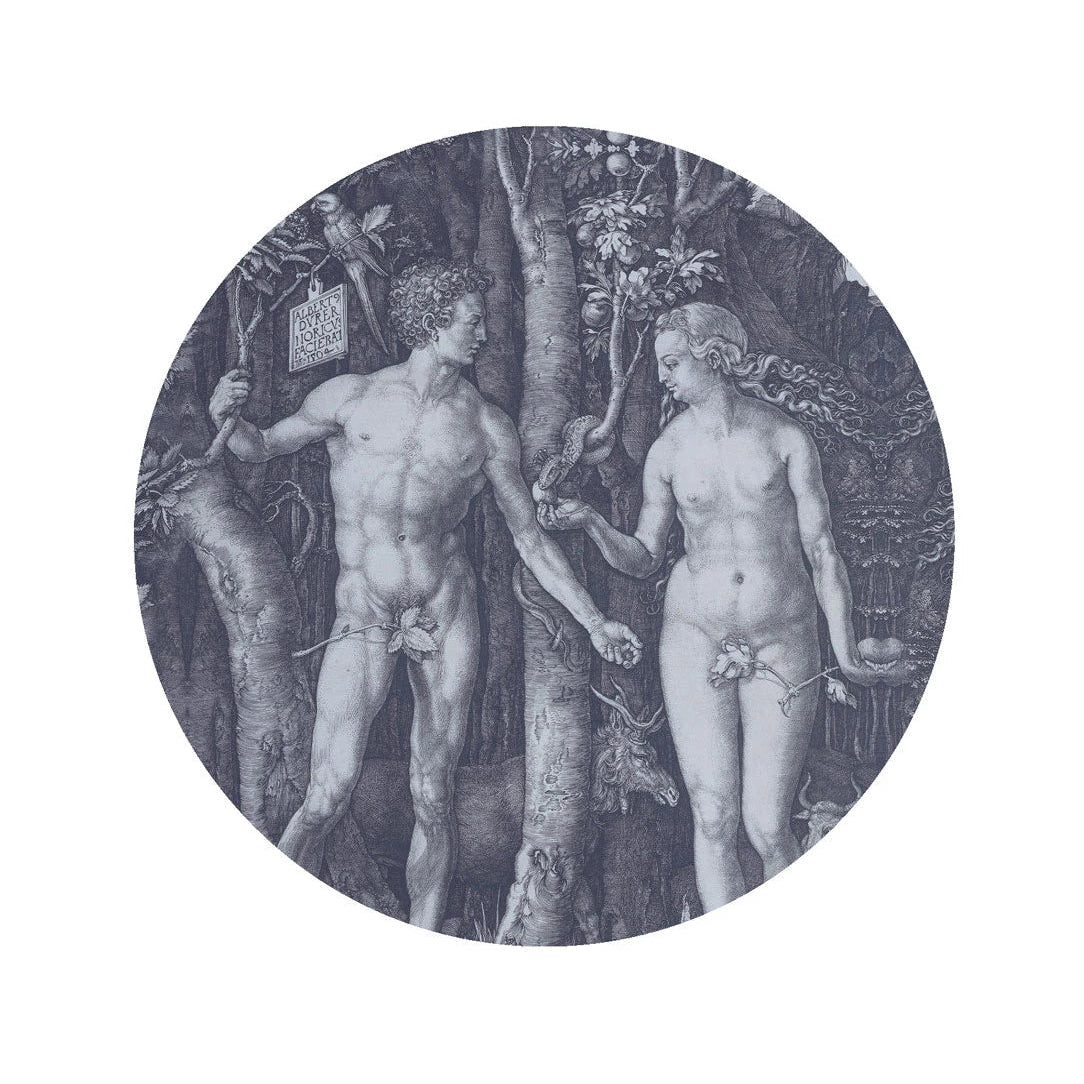 Circular Mural DOTS - FORBIDDEN FRUIT gray