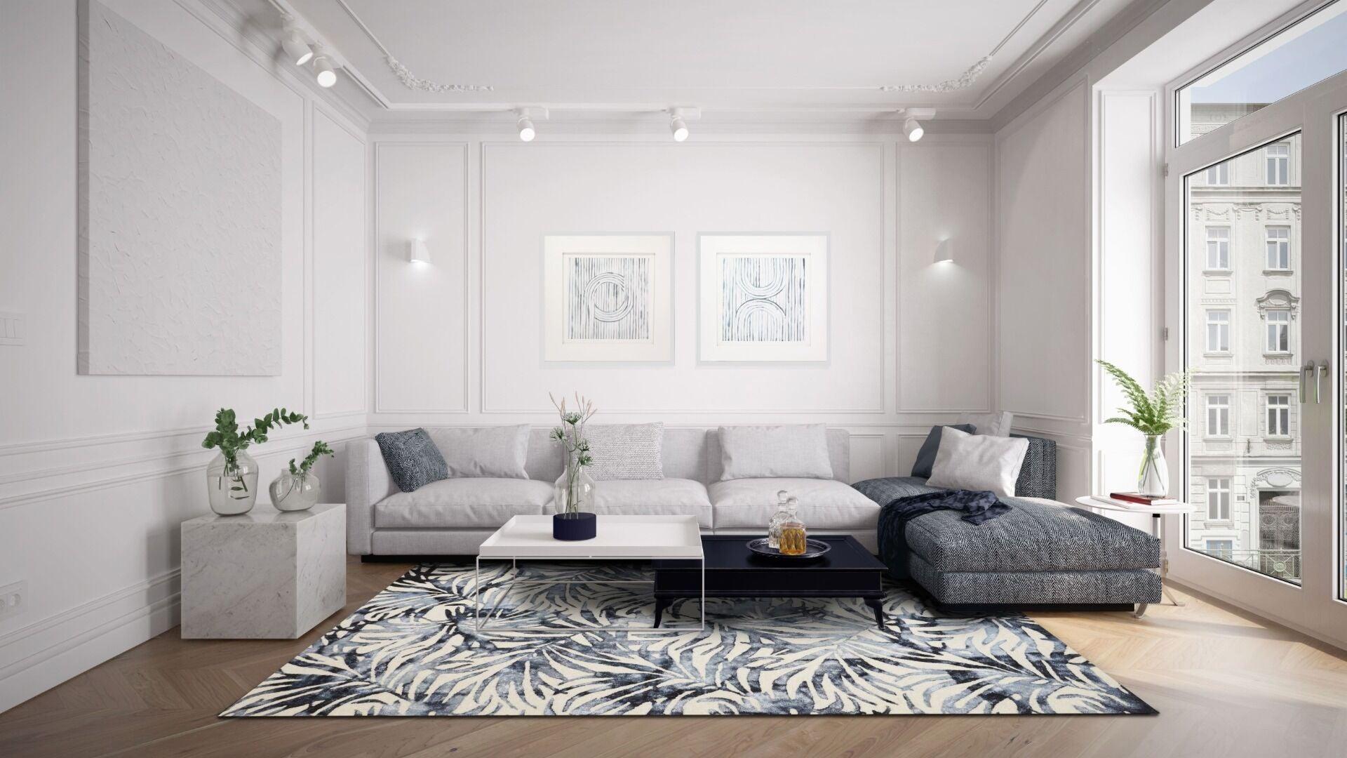 Dywan BOTANICA niebieski Carpet Decor Eye on Design