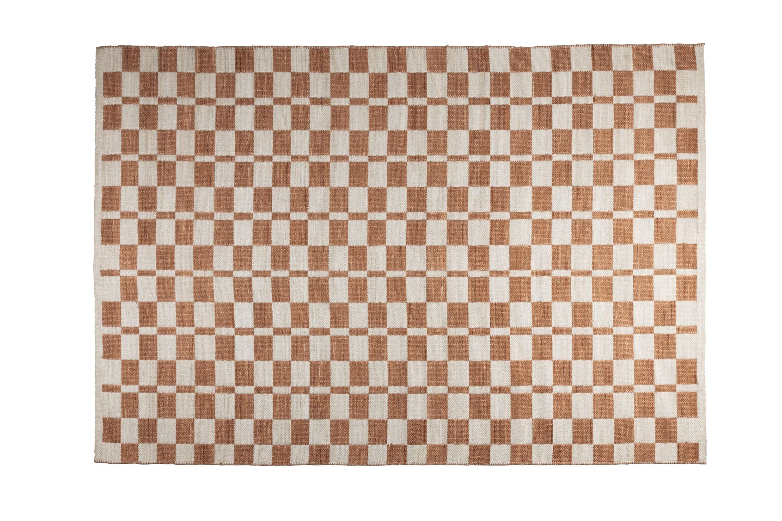 Dywan CHECKER ceglany Zuiver Eye on Design