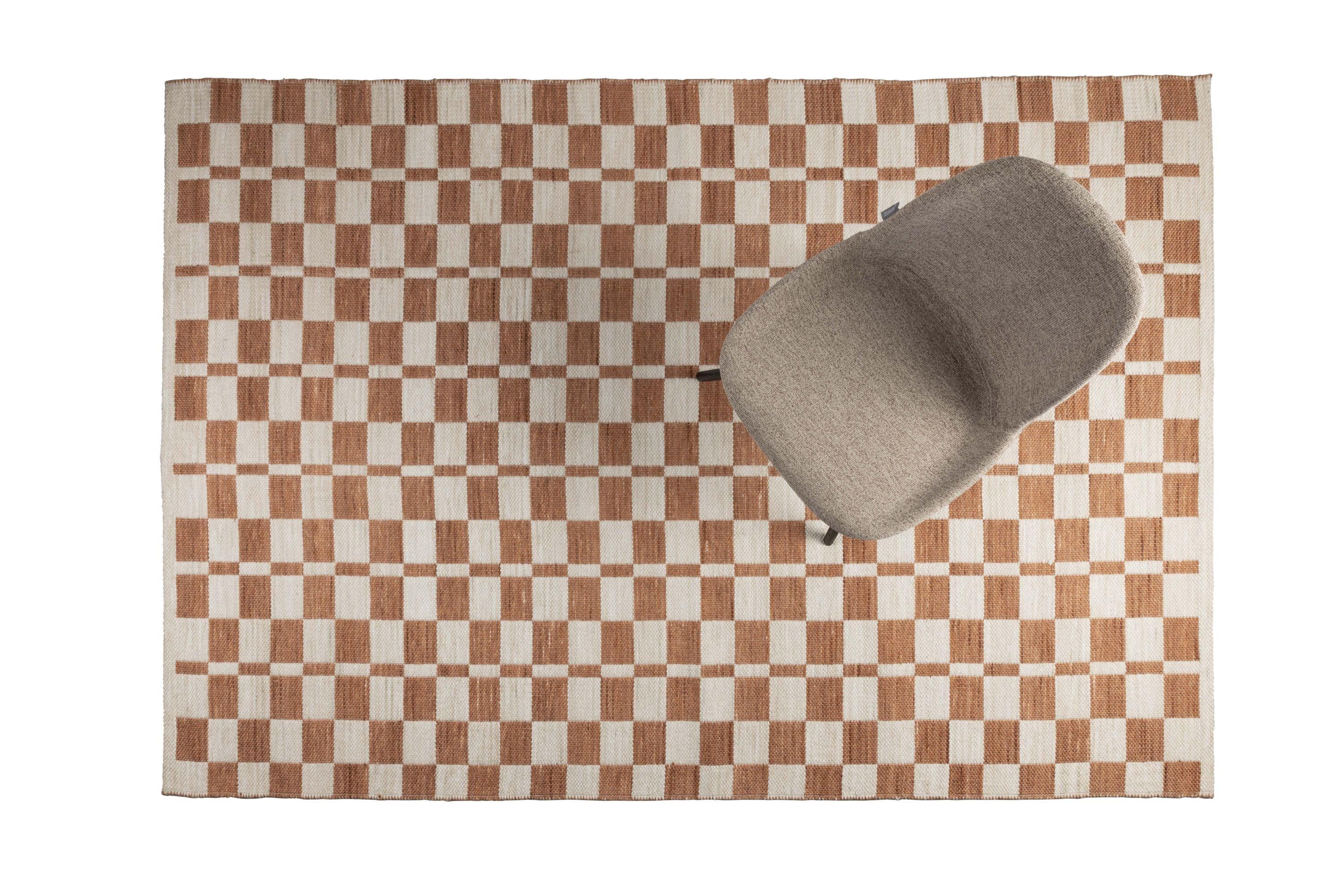 Dywan CHECKER ceglany Zuiver Eye on Design
