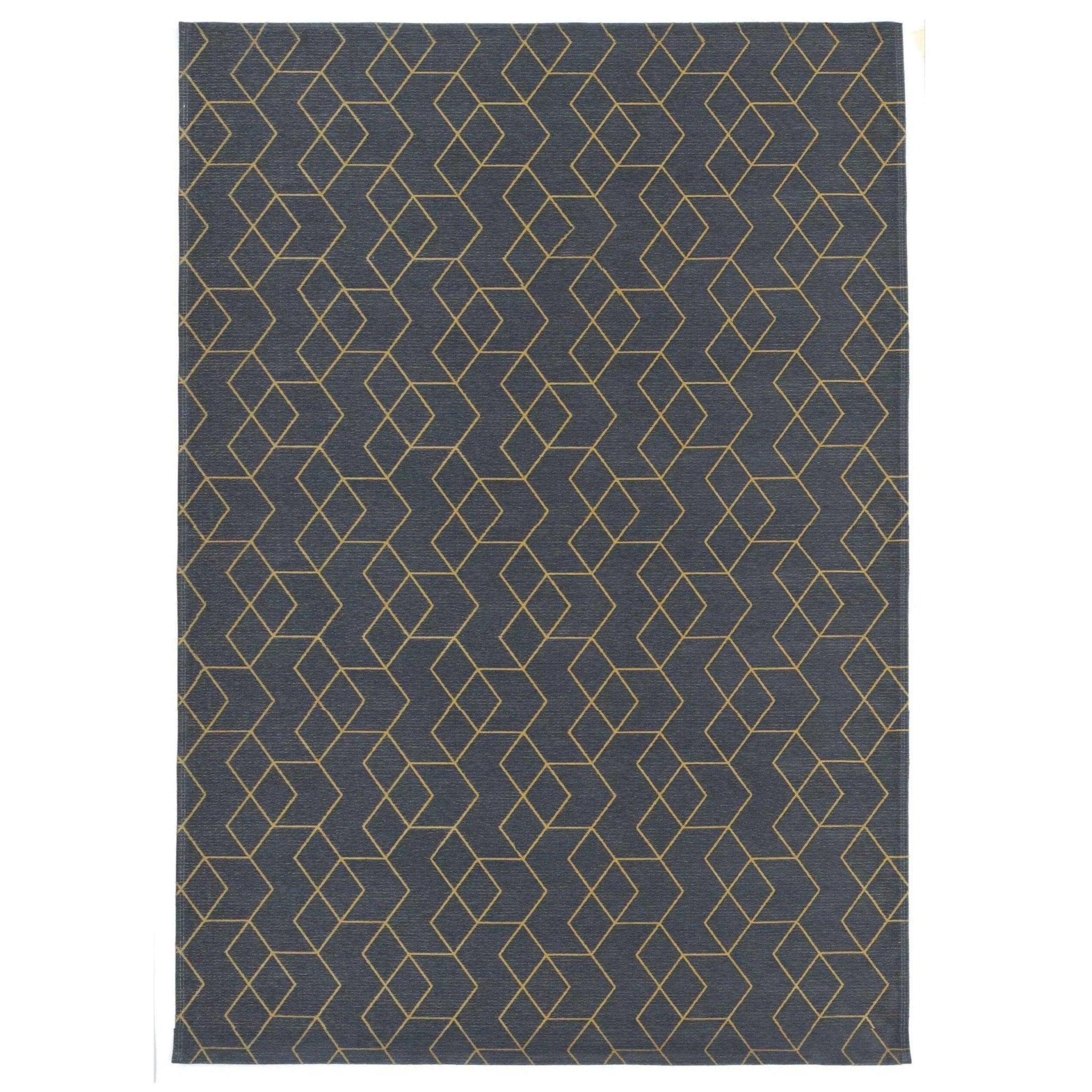 Dywan CUBE złoty Carpet Decor Eye on Design