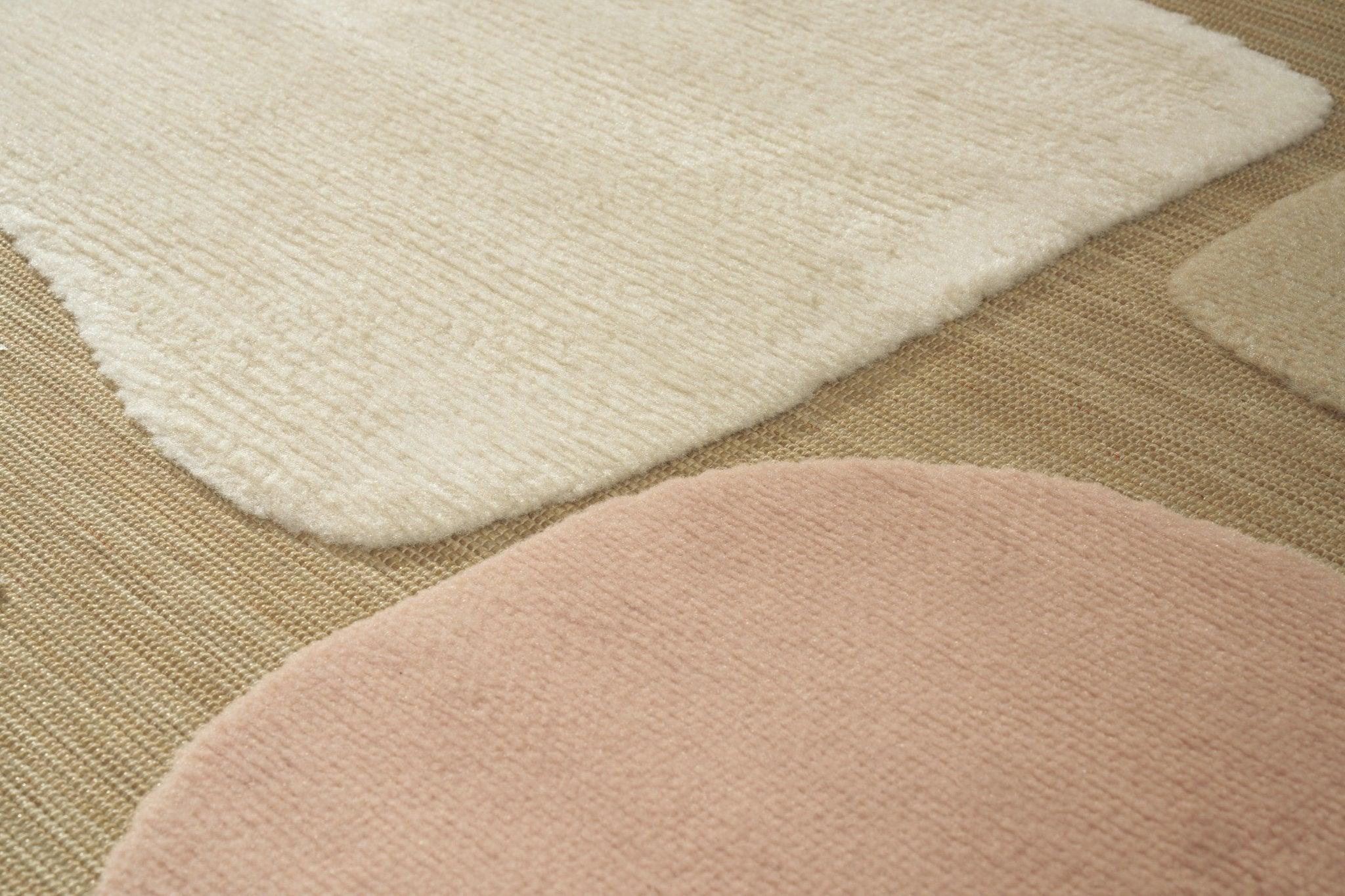 Dywan LUGARES beżowy z różowym Carpet Decor Eye on Design