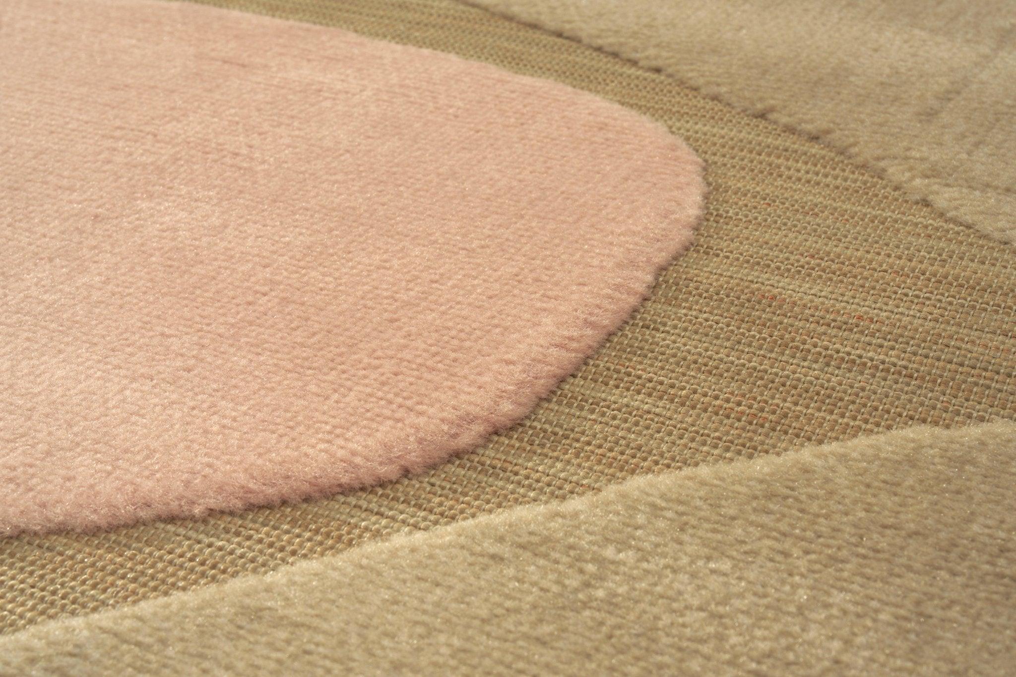 Dywan LUGARES beżowy z różowym Carpet Decor Eye on Design