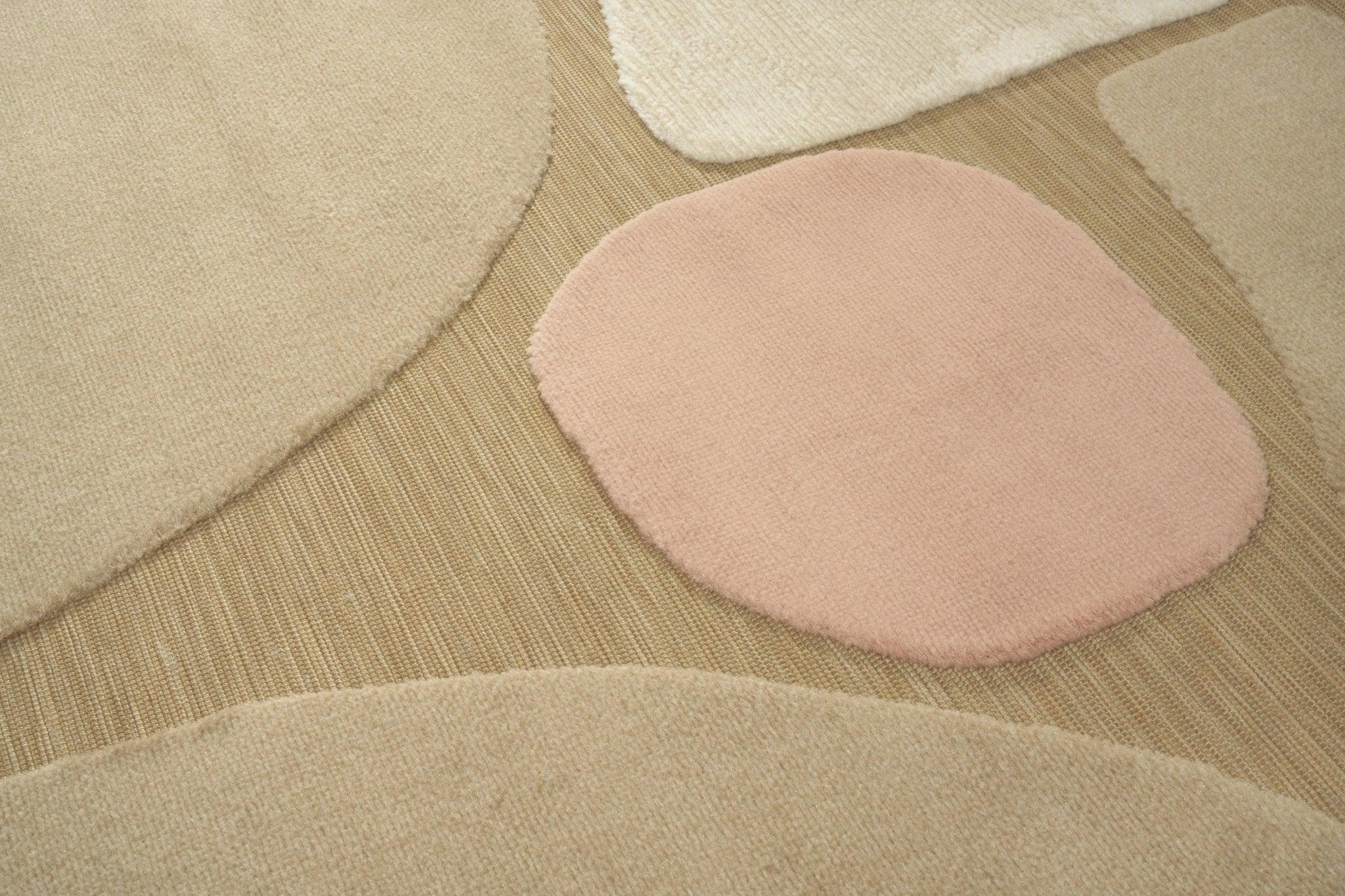 Dywan LUGARES beżowy z różowym Carpet Decor Eye on Design