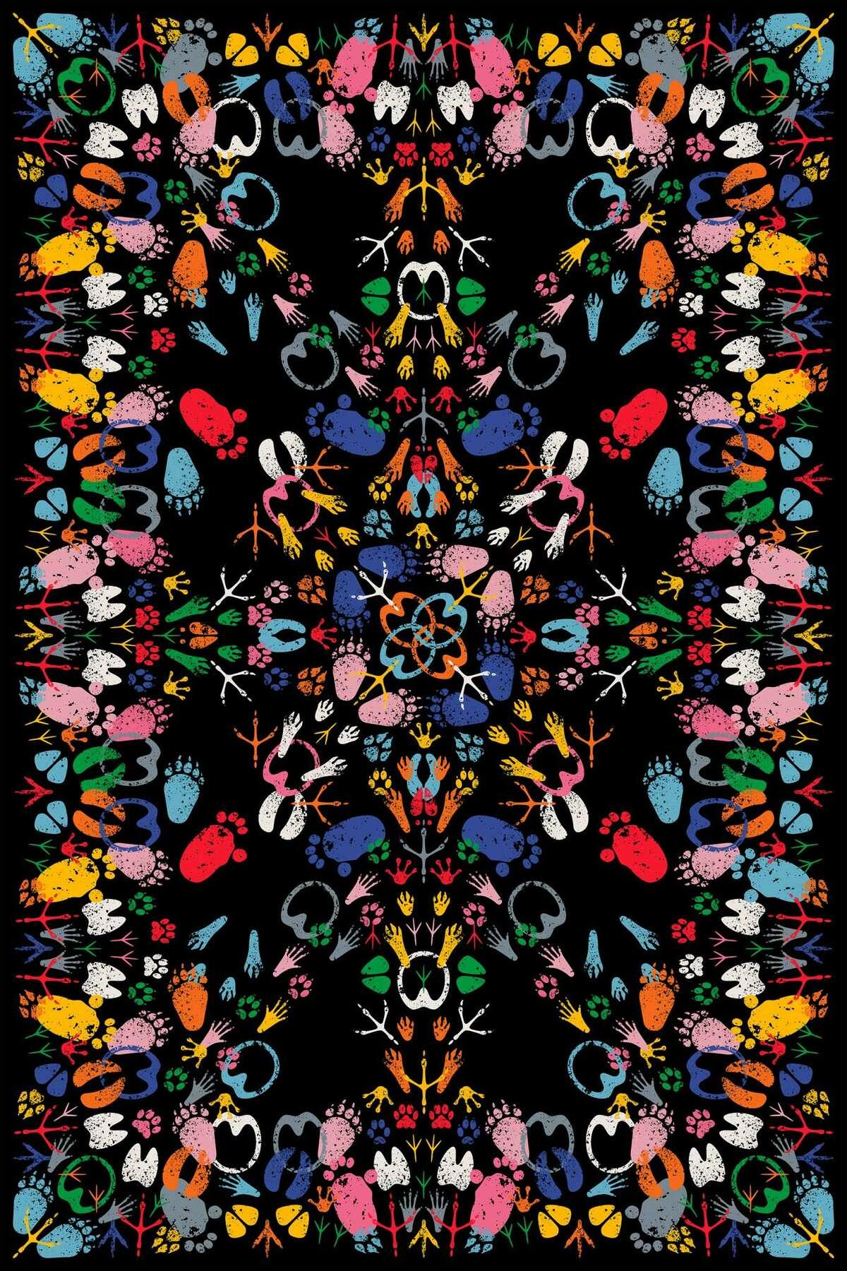 Dywan prostokątny LET'S DANCE czarny Qeeboo Eye on Design
