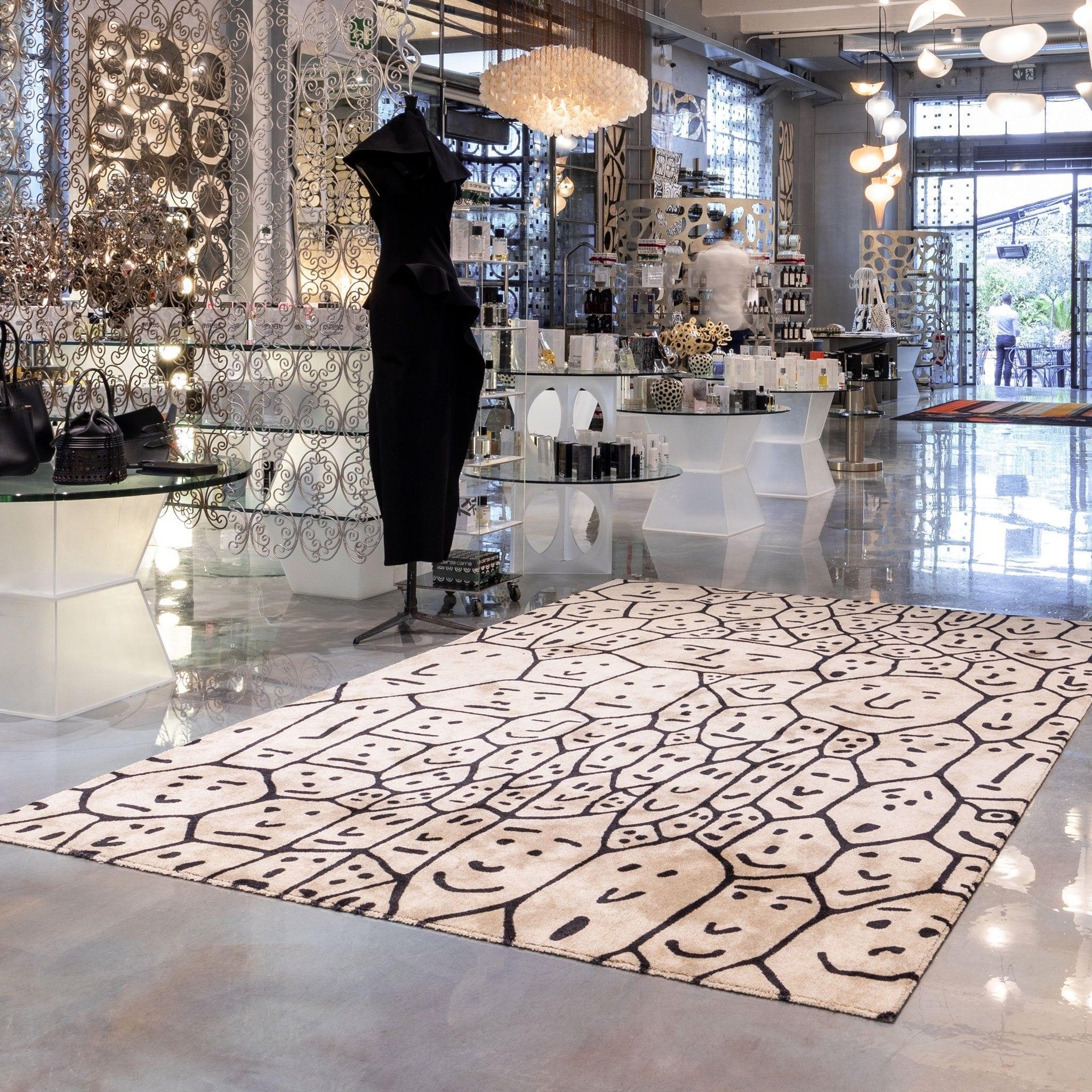 Dywan prostokątny PEOPLE beżowy Qeeboo Eye on Design