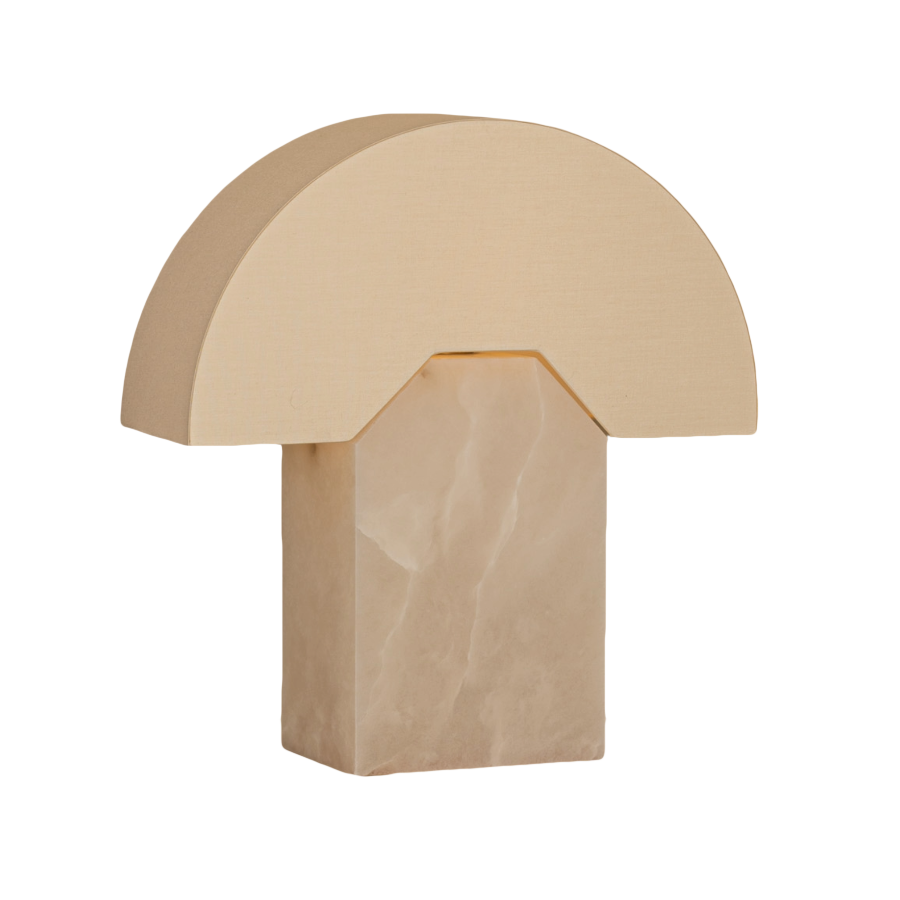 EDNA Table Lamp White Alabaster