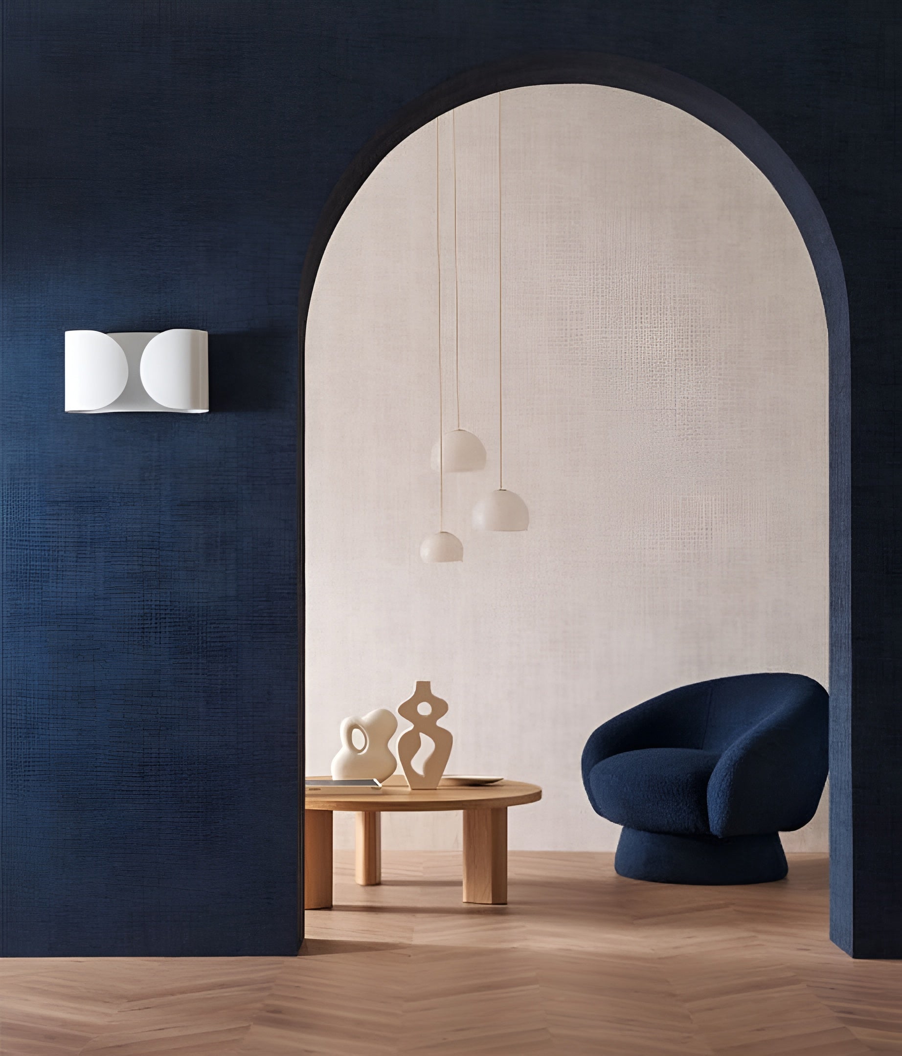 Strukturierte Tapete, die abgewetztes Leinen imitiert JOHARA - TAUPE FANE taupe