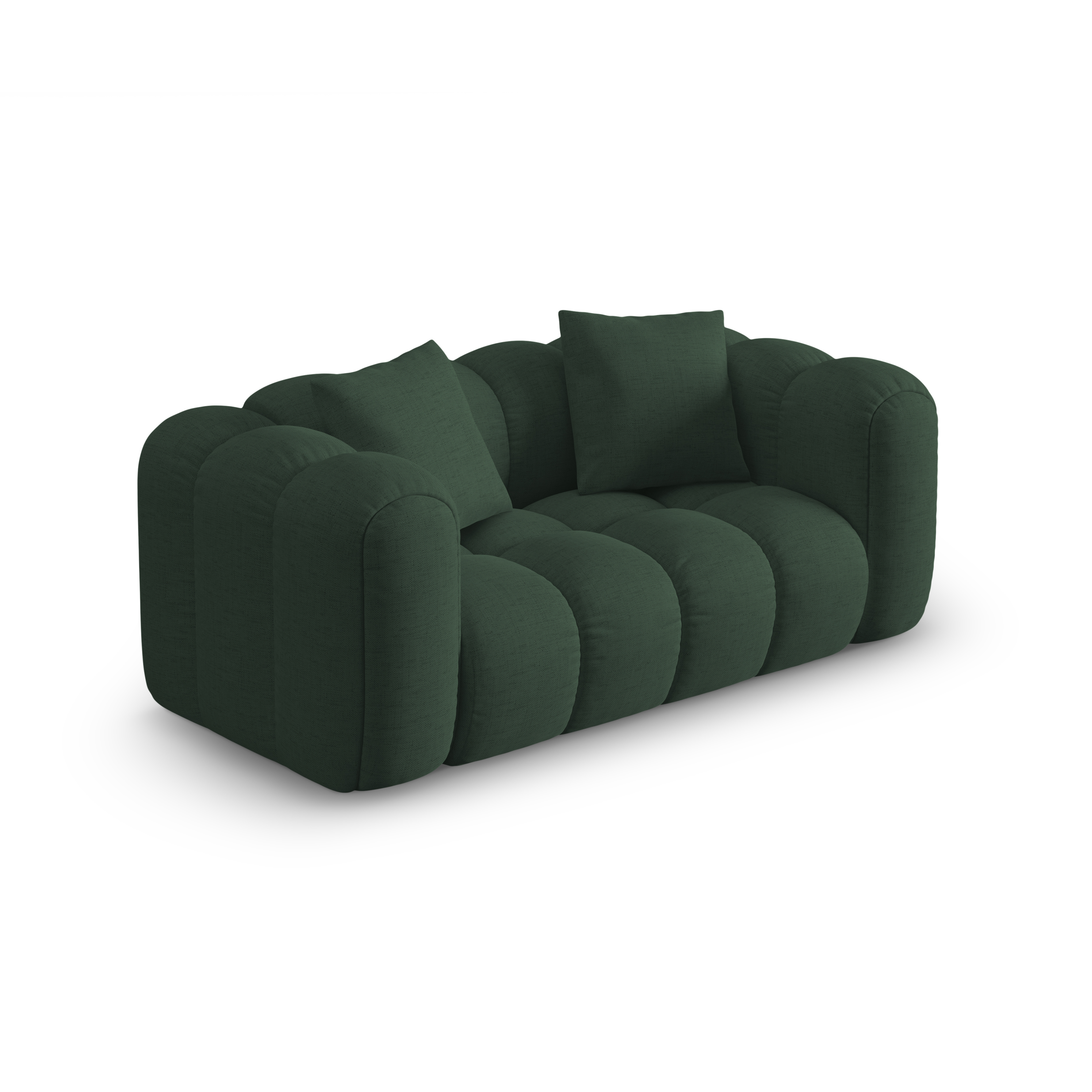 2-seater Sofa ASTRO sea green chenille