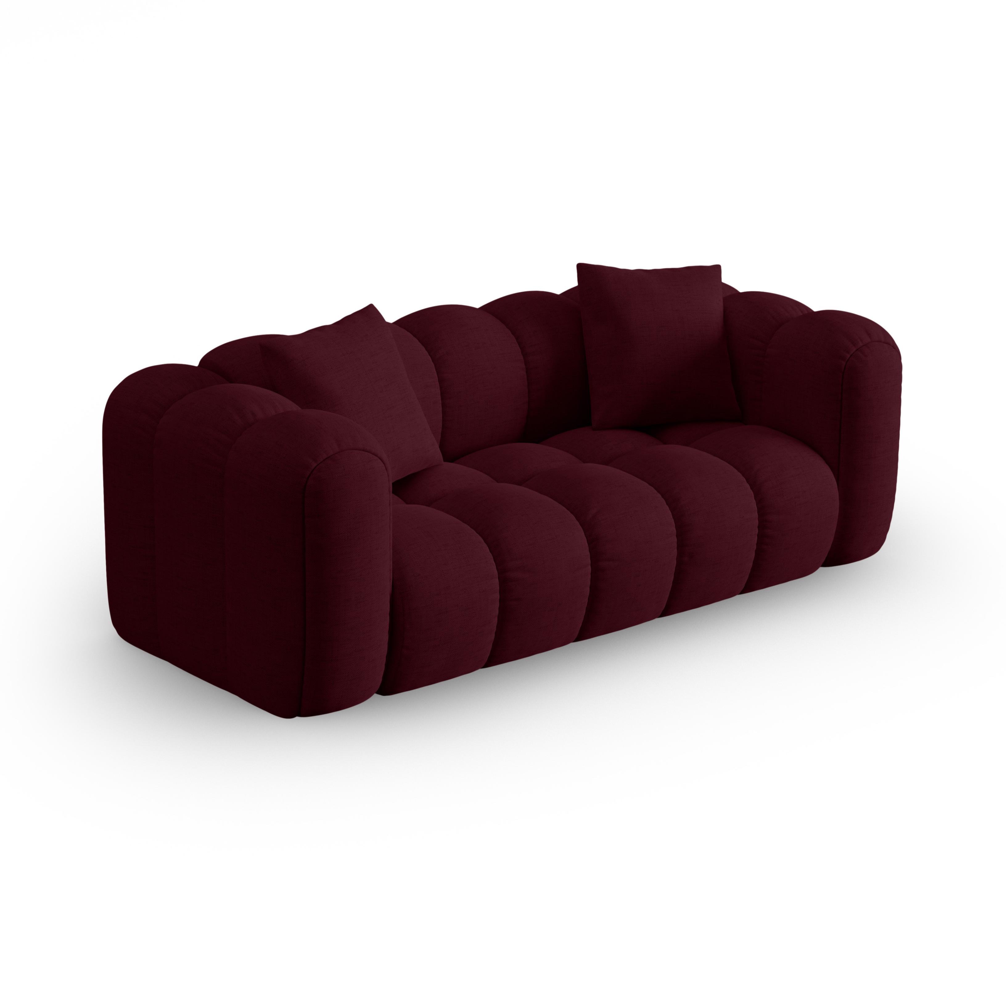 Sofa 3-osobowa ASTRO burgundowy szenil