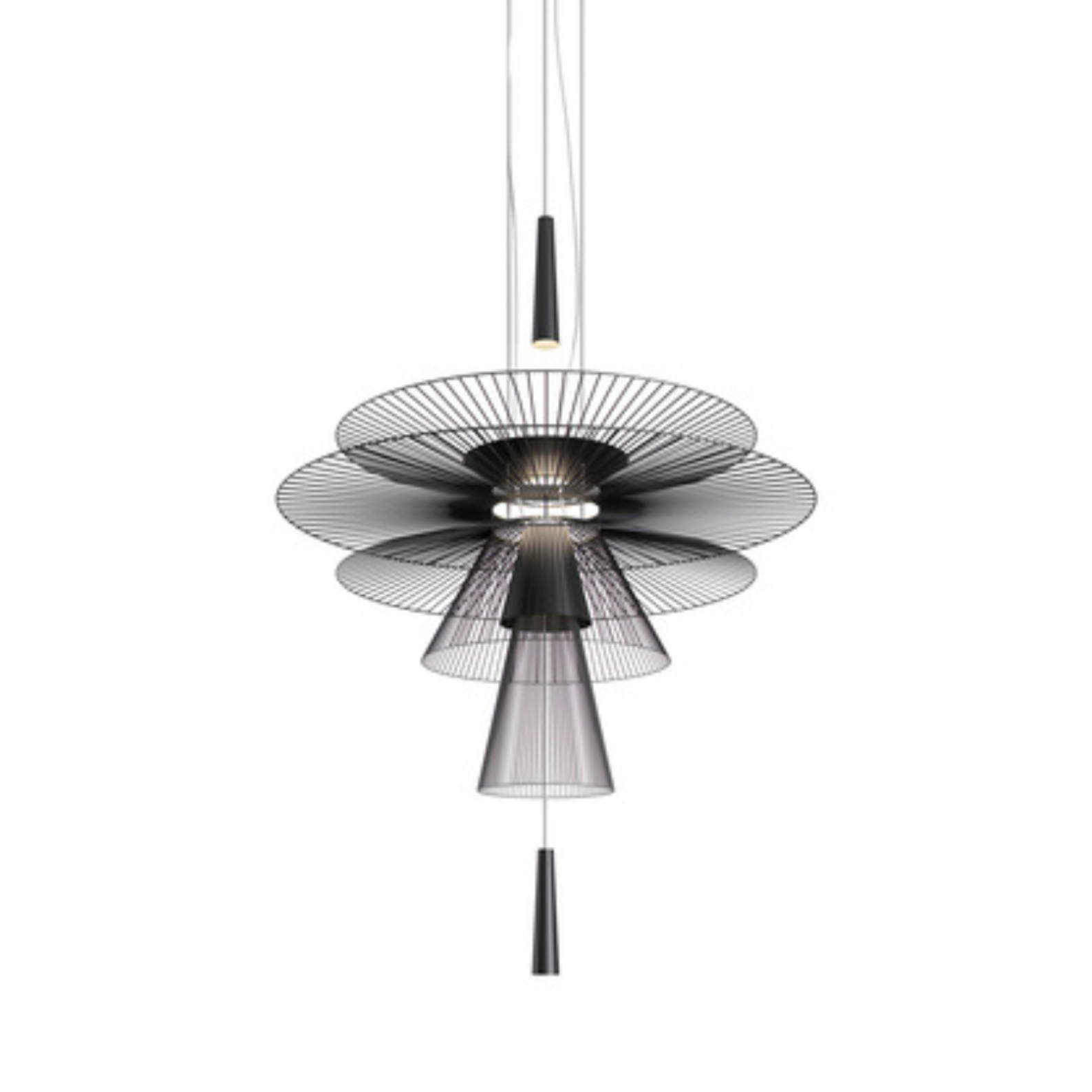 Schwerkraft schwarzer Hanglampe