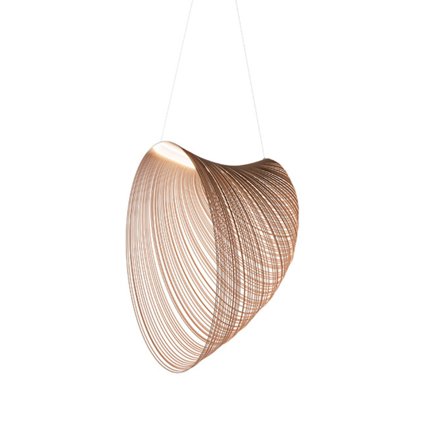 ILLAN pendant lamp wooden shade