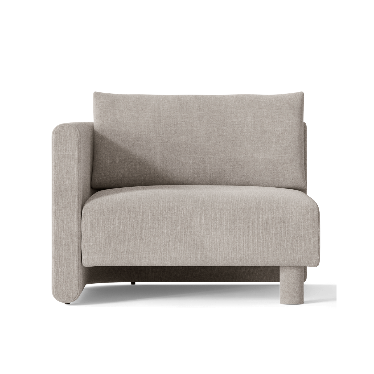 Dase -modulares Sofa - links -Handelement gepolstert
