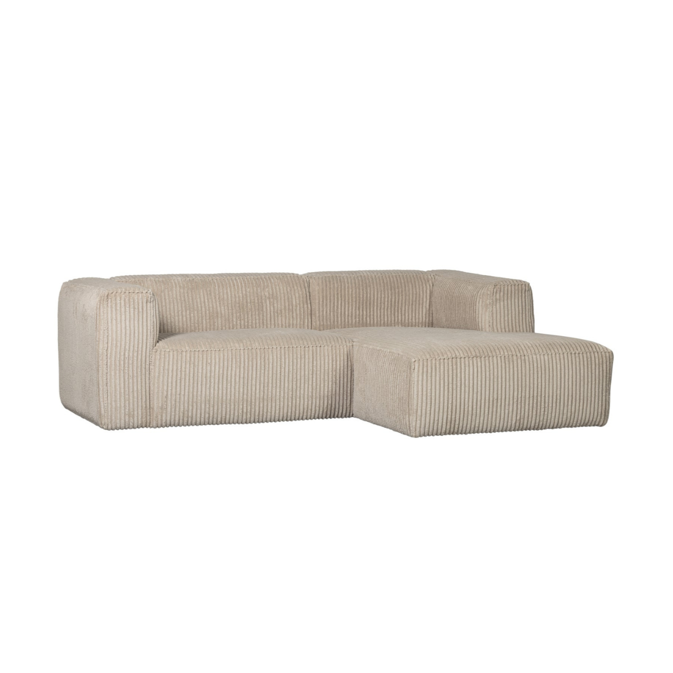 RECHTEN -SANDEL Eckbean Beige Corduroy