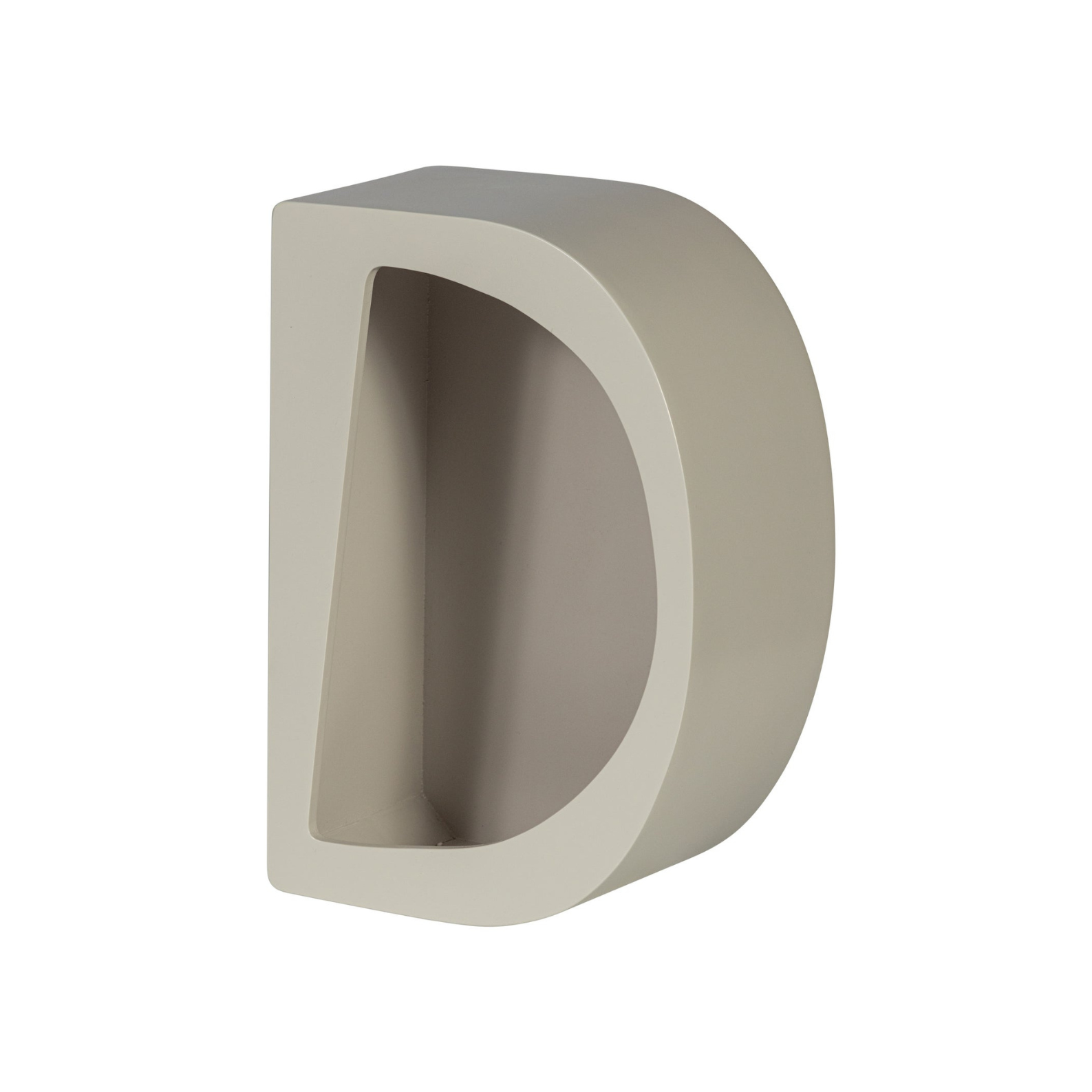 Half -round wall shelf