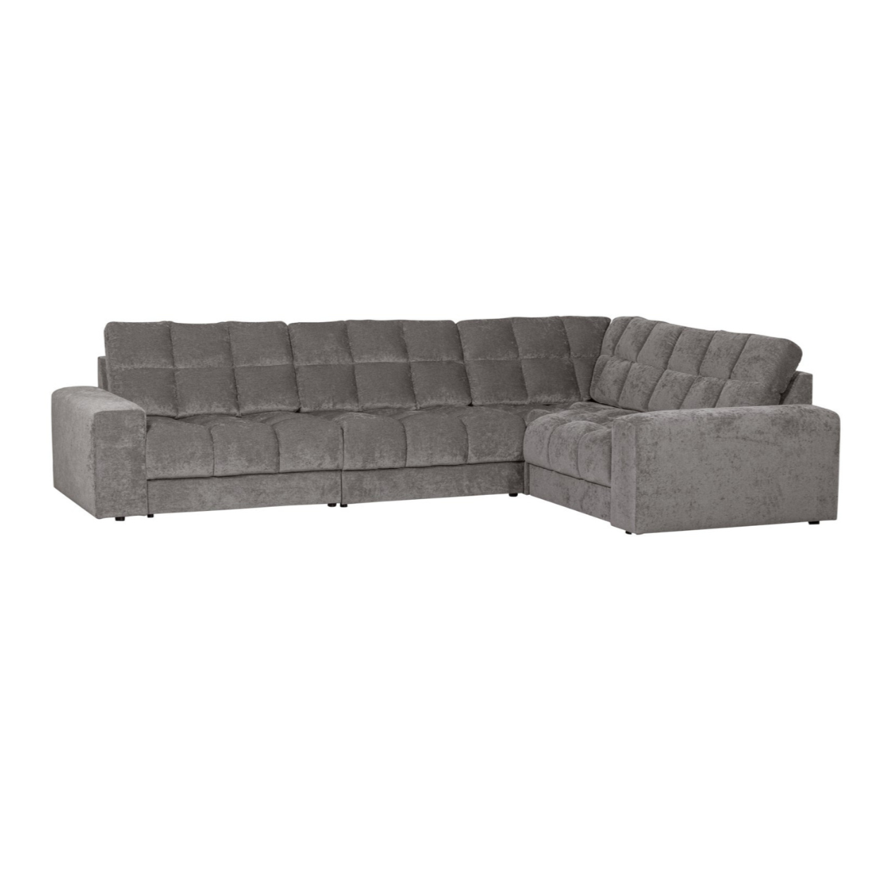 Right-facing corner sofa SECOND DATE mouse gray