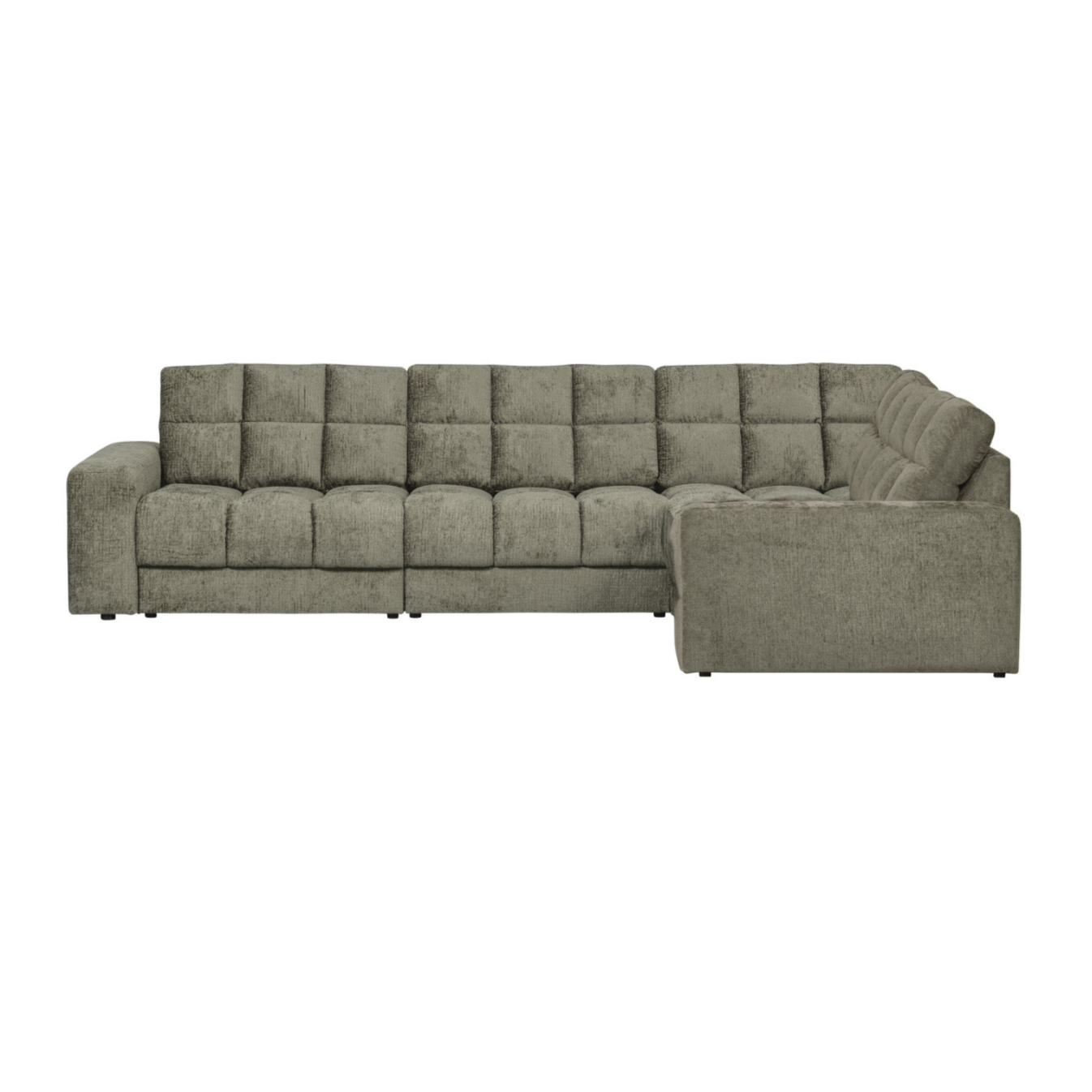 Sofa mit rechter Ecke SECOND DATE - FROST Samt