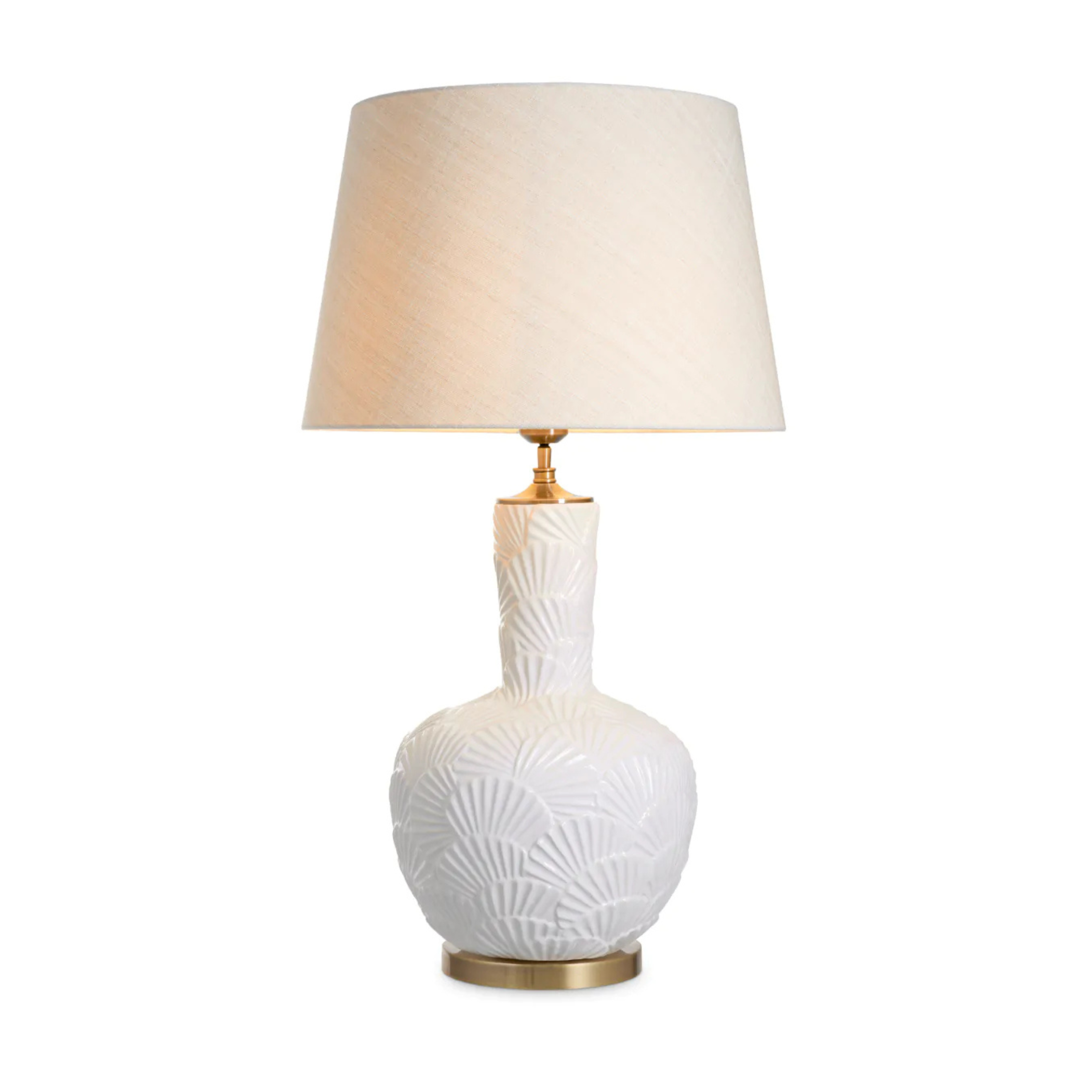 Tischlampe ANDORRA gebrochenes Weiß