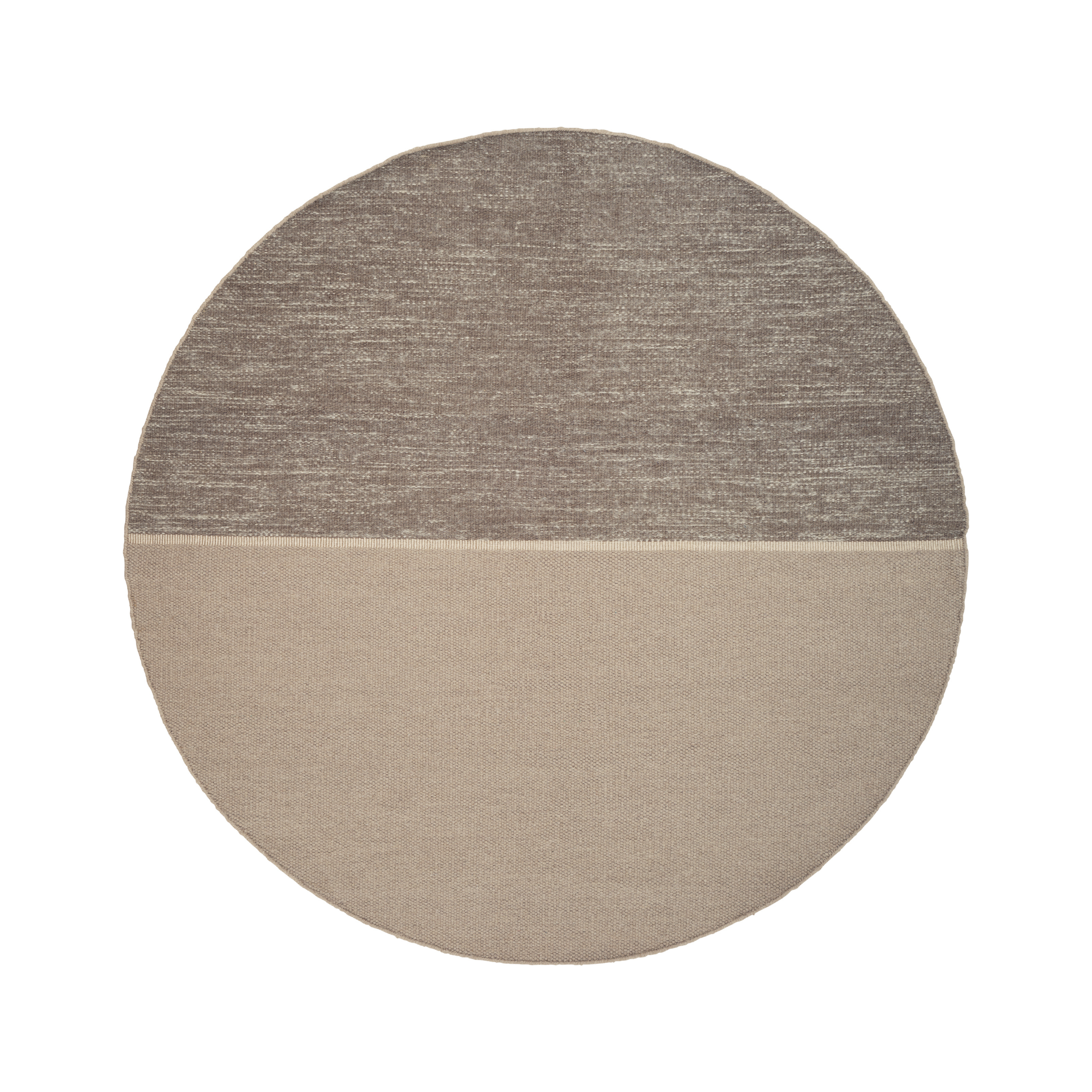 MAGNETIZE round carpet in dark beige