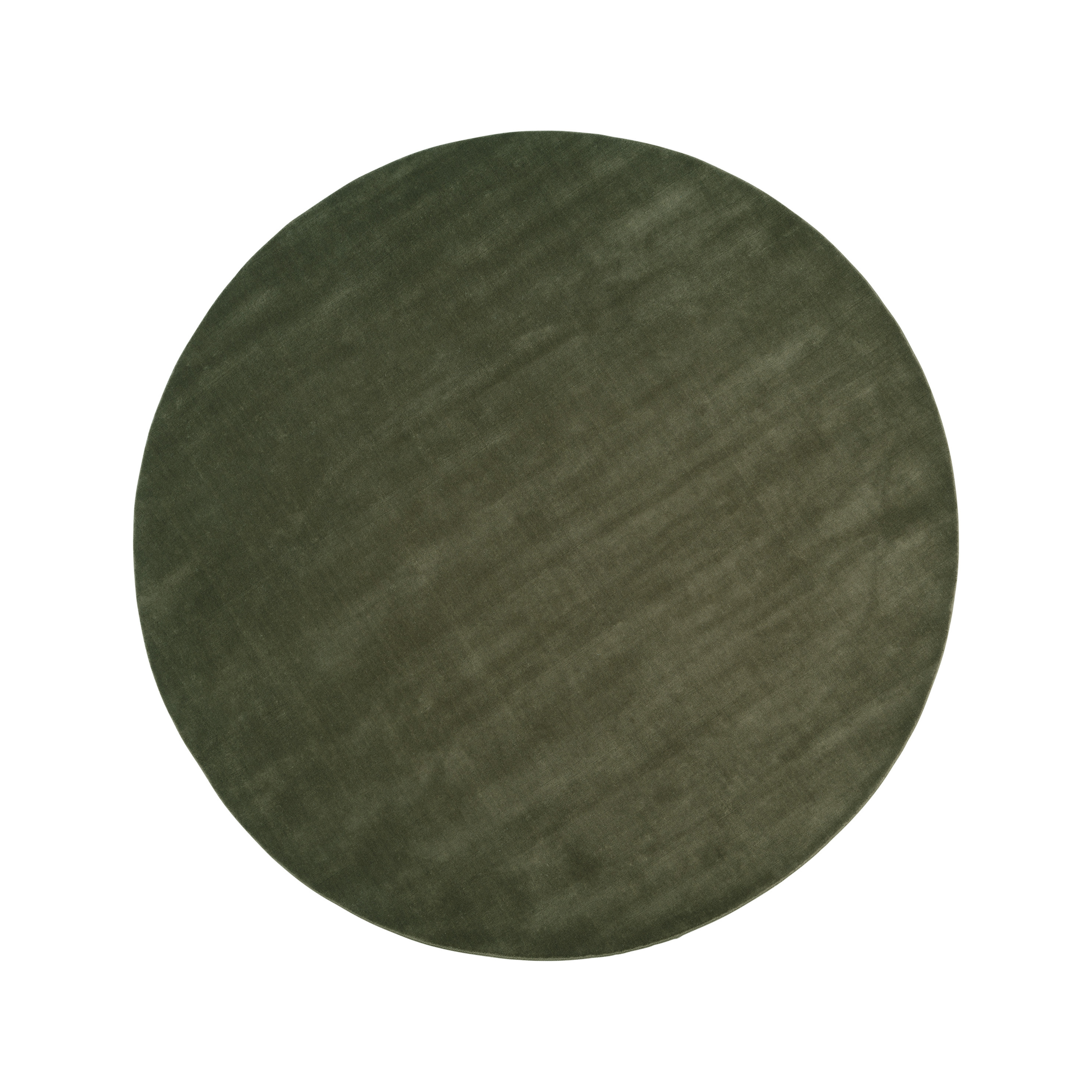 Round rug HALO CLOUD green moss