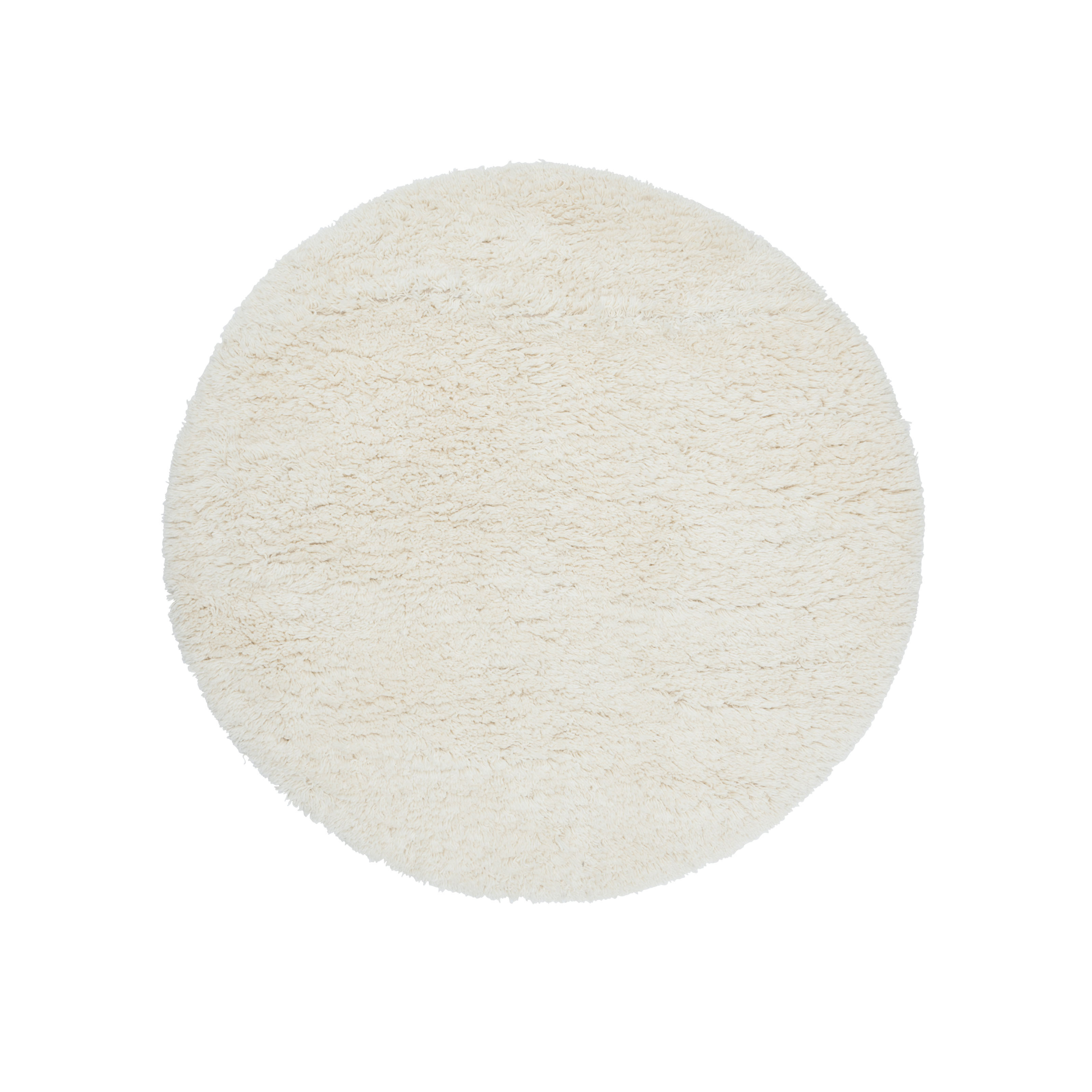 VANTAA White Round Rug